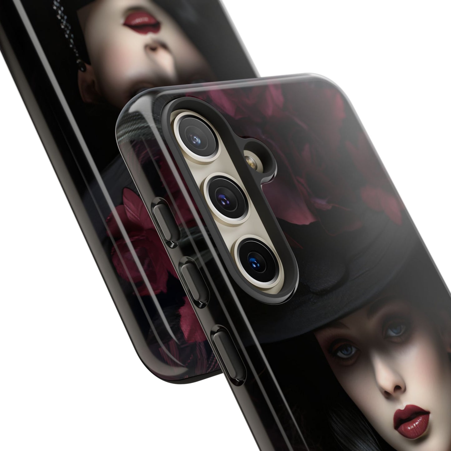 Victorian Goth Phone Case with Vintage Gothic Woman for iPhone 16 15 14 13 12 11, Samsung Galaxy & Google Pixel