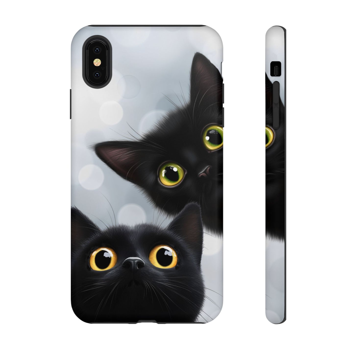 Cat Phone Case - iPhone 16 15 14 13 12 11, Samsung Galaxy & Google Pixel Phone Covers - Boo and Bewear