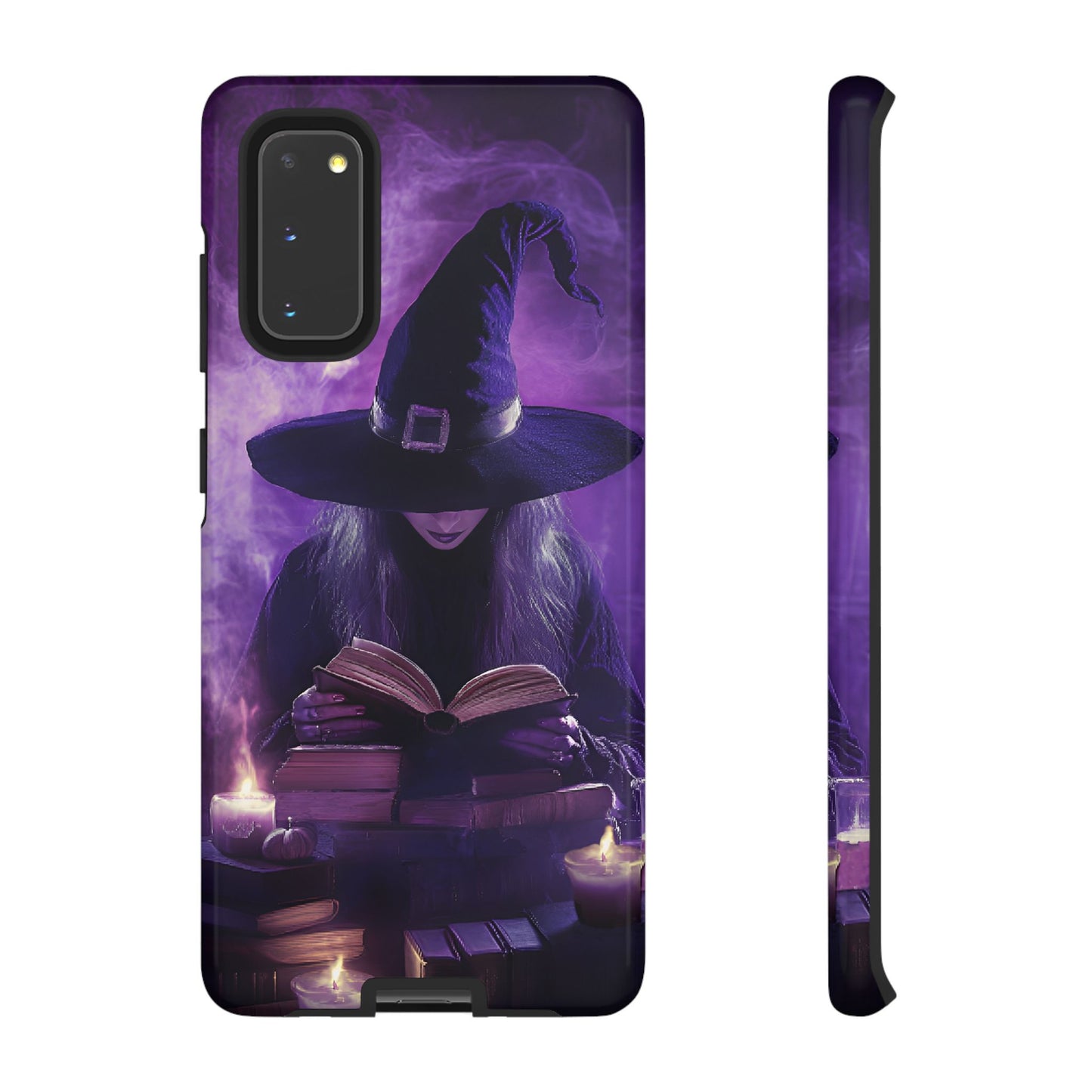 Witch Reading Book Phone Case - Witchy Halloween Phone Cases - iPhone 16 15 14 13 12 11, Samsung Galaxy & Google Pixel Phone Covers - Boo and Bewear