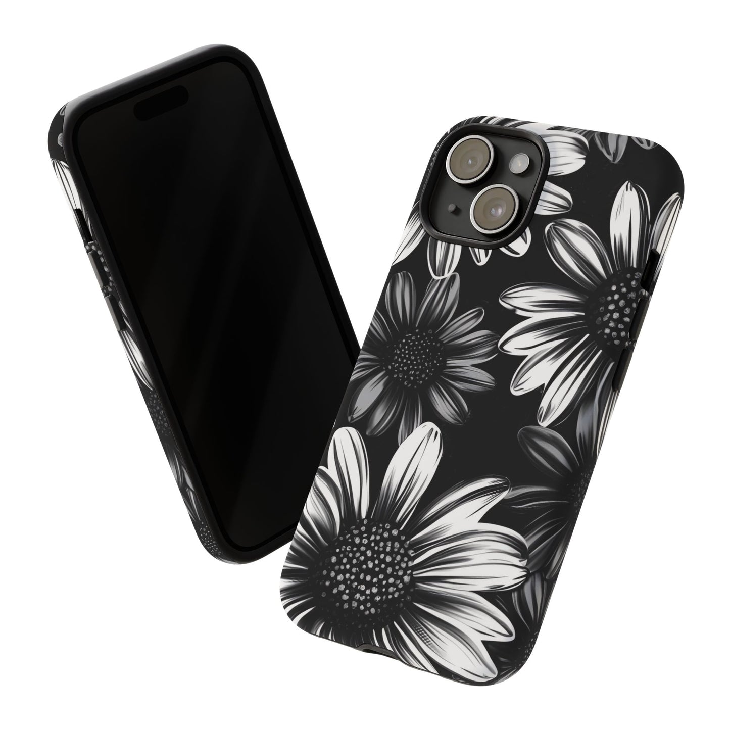 Daisy Phone Case - Dark Gothic Flower Phone Cases for iPhone 16 15 14 13 12 11, Samsung Galaxy & Google Pixel