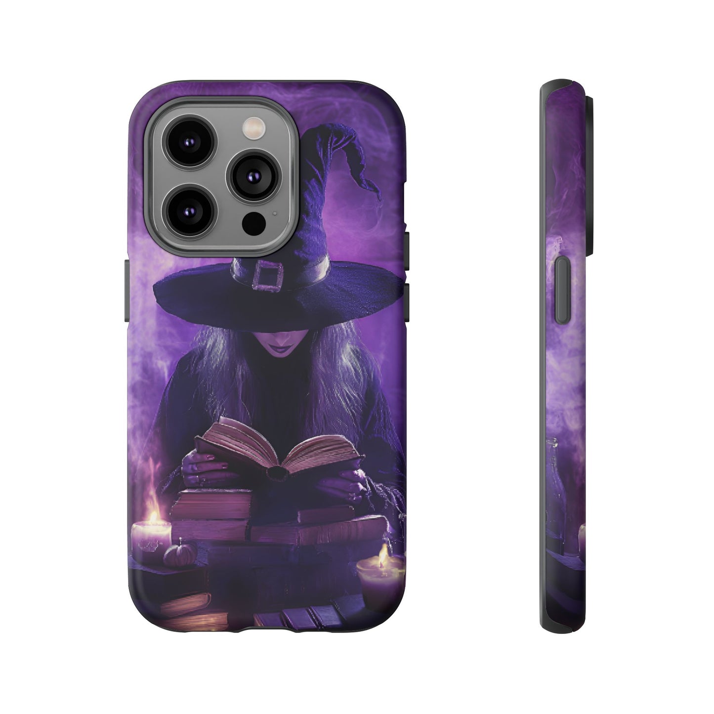 Witch Reading Book Phone Case - Witchy  Halloween Phone Cases for iPhone 16 15 14 13 12 11, Samsung Galaxy & Google Pixel