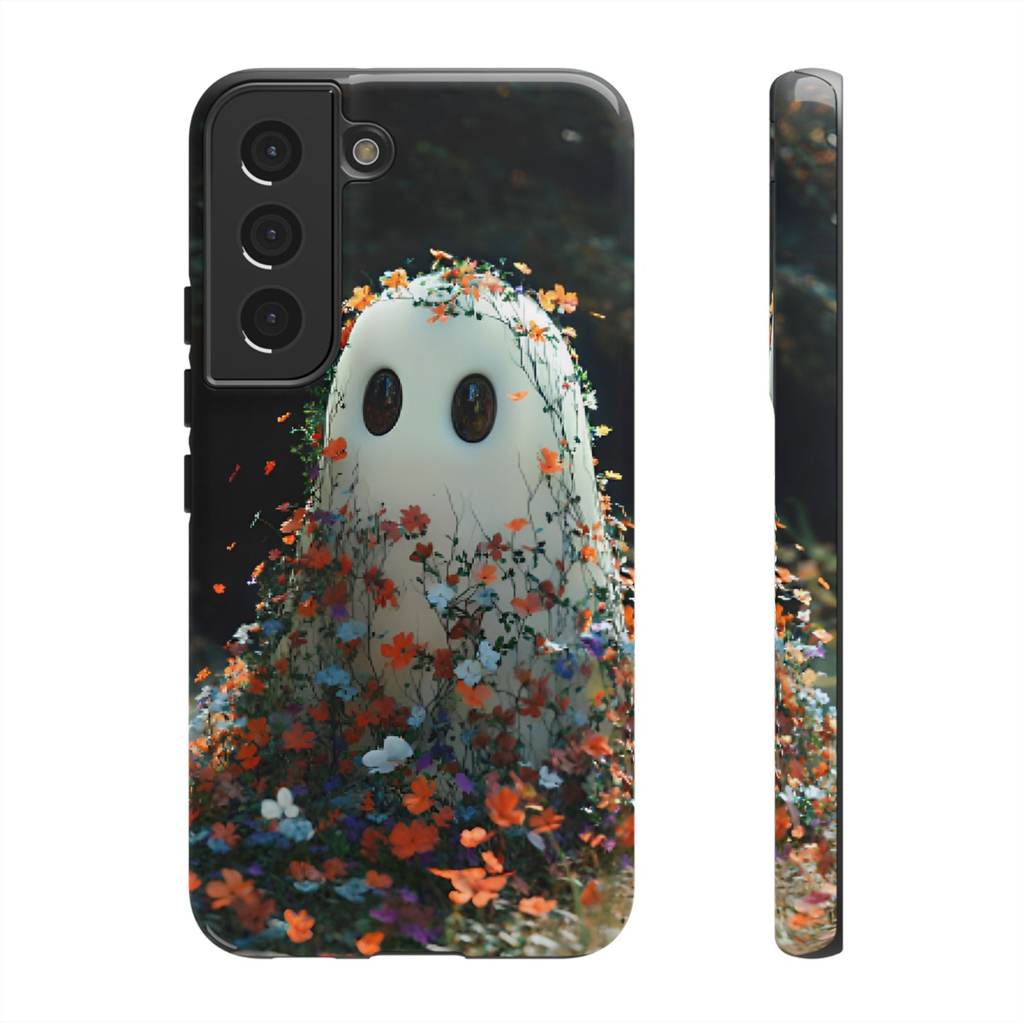 Floral Ghost Phone Case - iPhone 16 15 14 13 12 11, Samsung Galaxy & Google Pixel Phone Covers