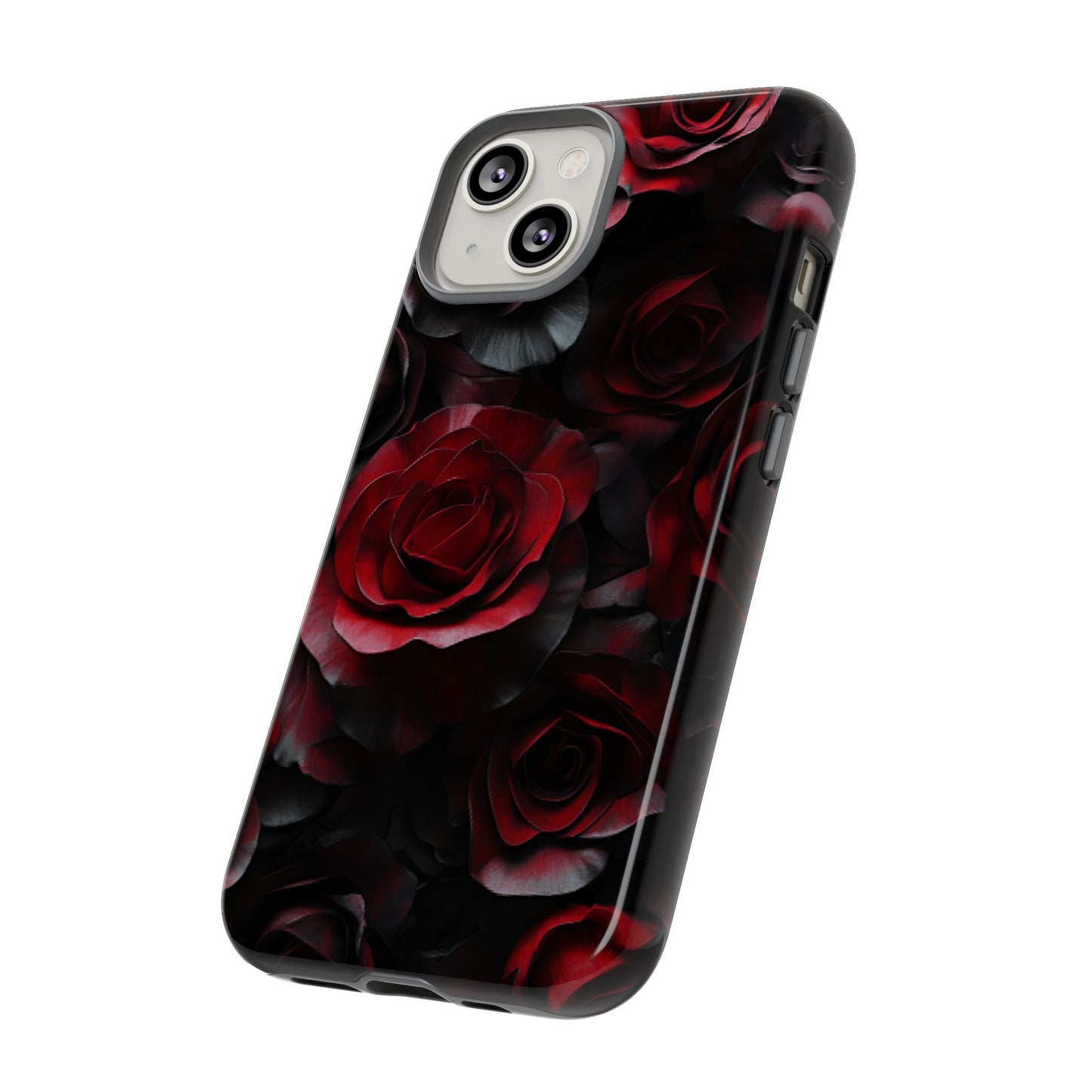 Dark Rose Flower Phone Case - Gothic Floral Phone Cases - iPhone 16 15 14 13 12 11, Samsung Galaxy & Google Pixel Phone Covers