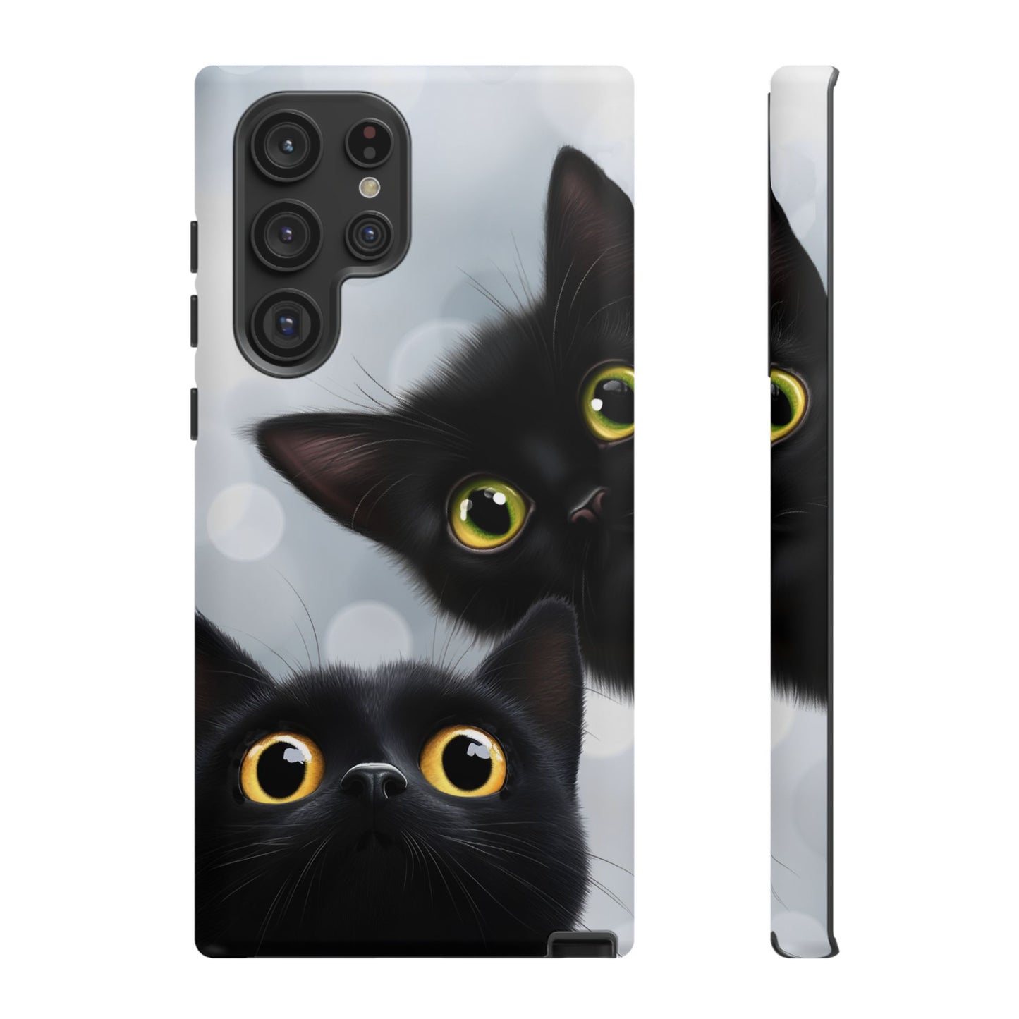 Cat Phone Case - Cute Black Cats Phone Cases - iPhone 16 15 14 13 12 11, Samsung Galaxy & Google Pixel Phone Covers