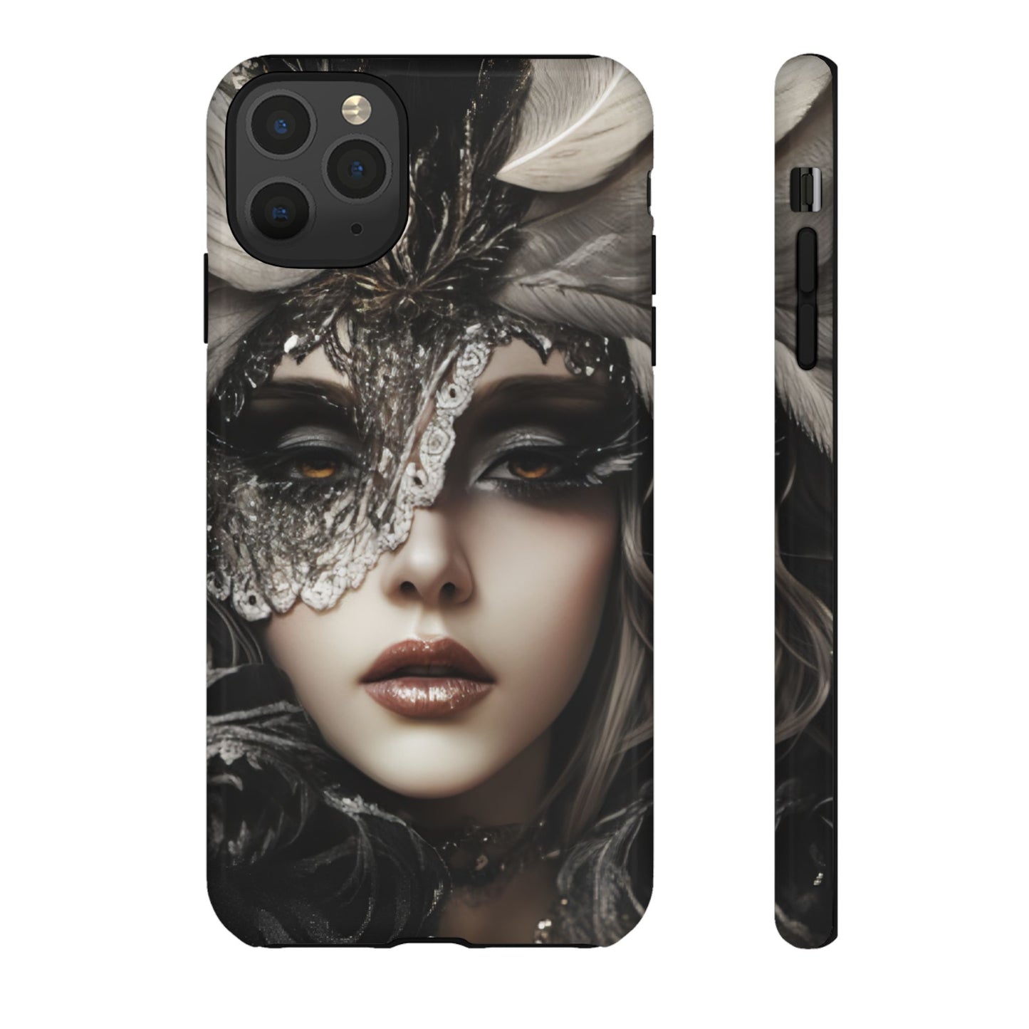 Goth Phone Case with Aesthetic Woman for iPhone 16 15 14 13 12 11, Samsung Galaxy & Google Pixel