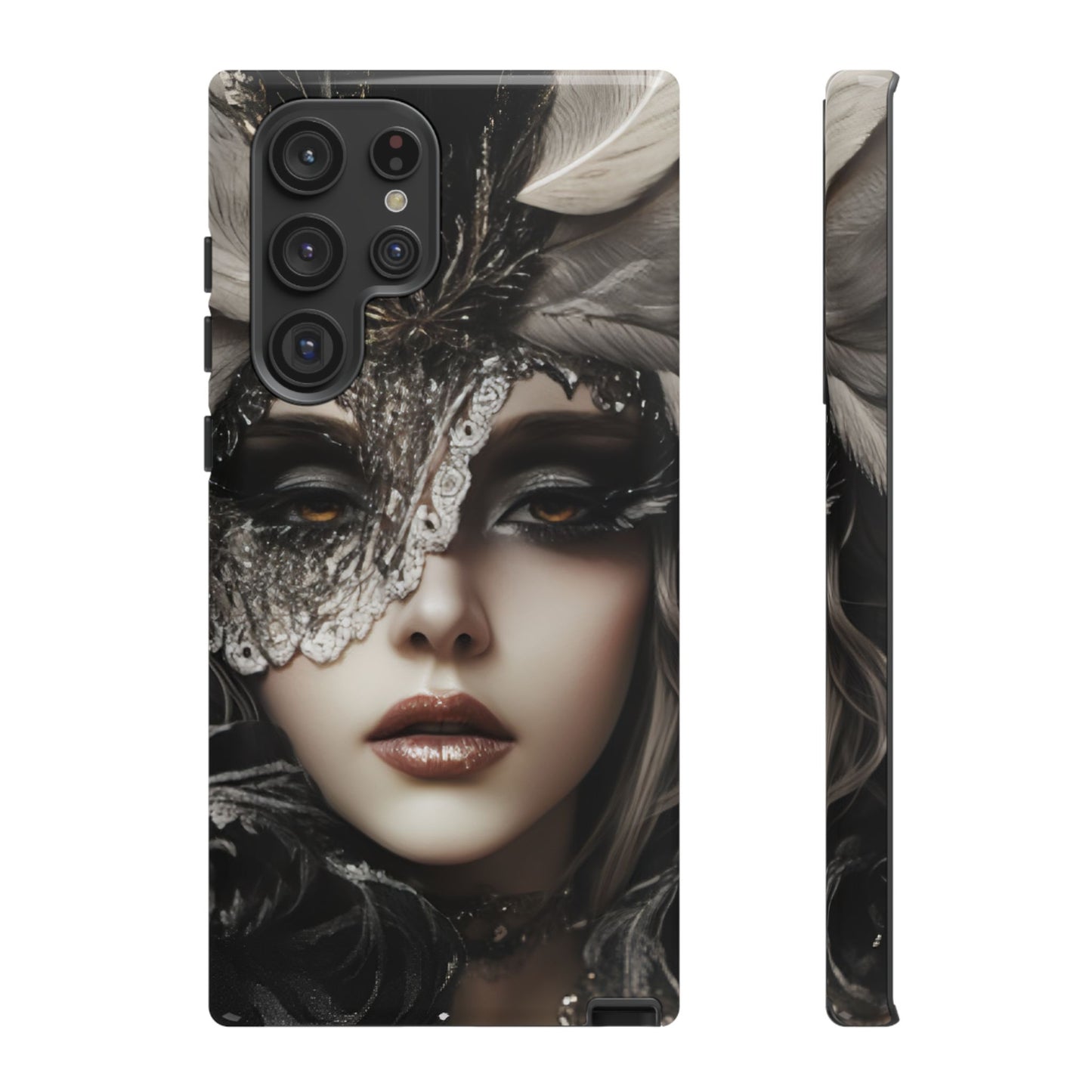 Goth Phone Case with Aesthetic Woman for iPhone 16 15 14 13 12 11, Samsung Galaxy & Google Pixel