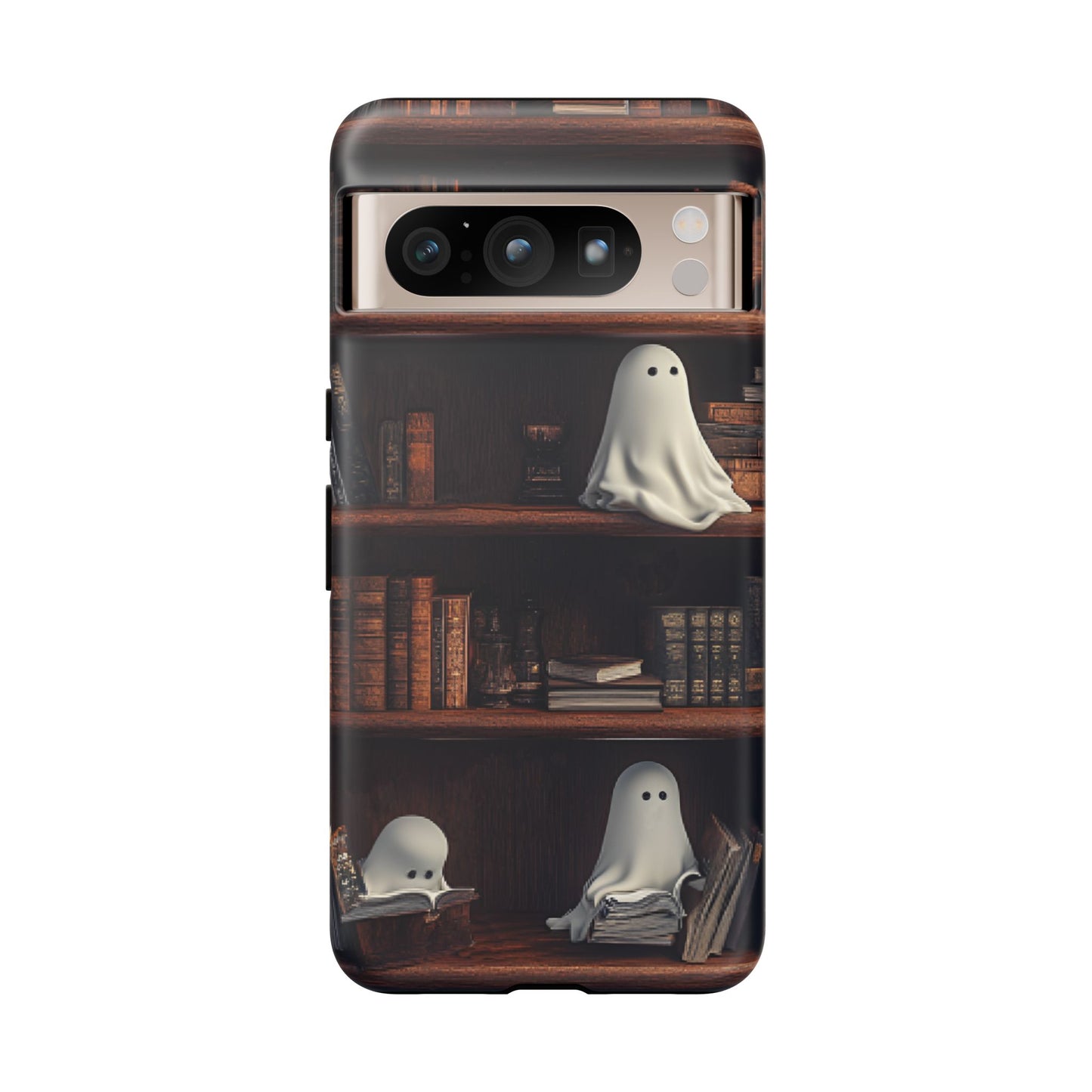 Bookish Ghost Phone Case for iPhone 16 15 14 13 12 11, Samsung Galaxy & Google Pixel