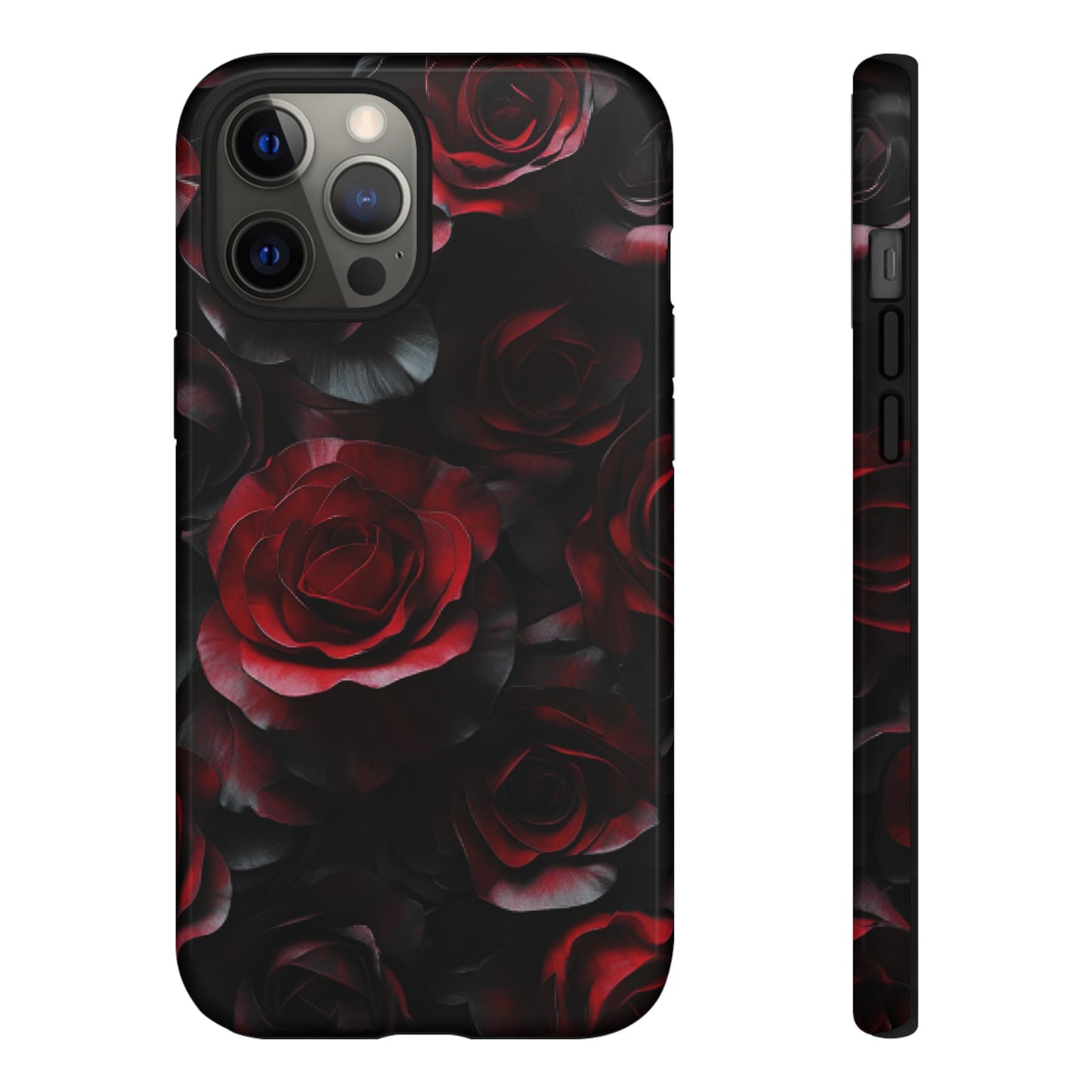 Dark Rose Flower Phone Case - Gothic Floral Phone Cases - iPhone 16 15 14 13 12 11, Samsung Galaxy & Google Pixel Phone Covers