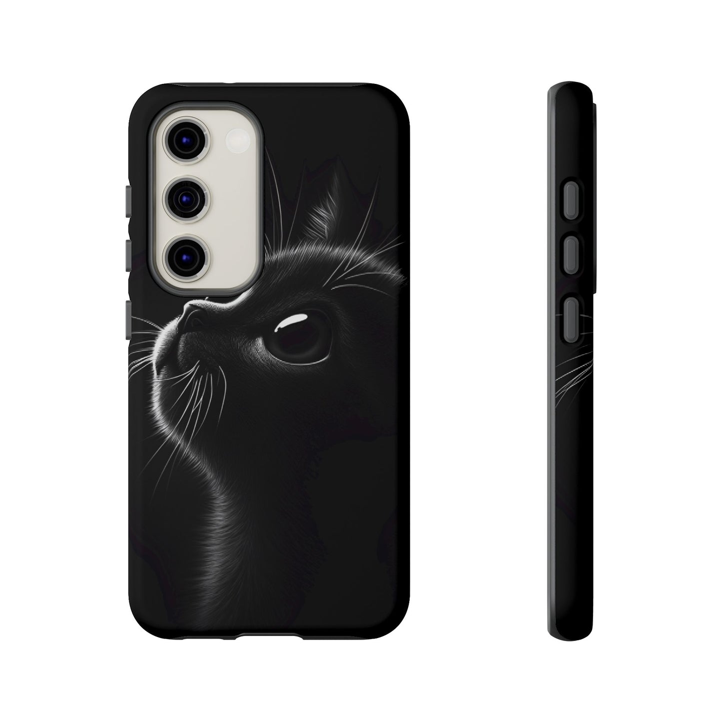 Cute Black Cat Phone Case - Cat Lover Phone Cases for iPhone 16 15 14 13 12 11, Samsung Galaxy & Google Pixel