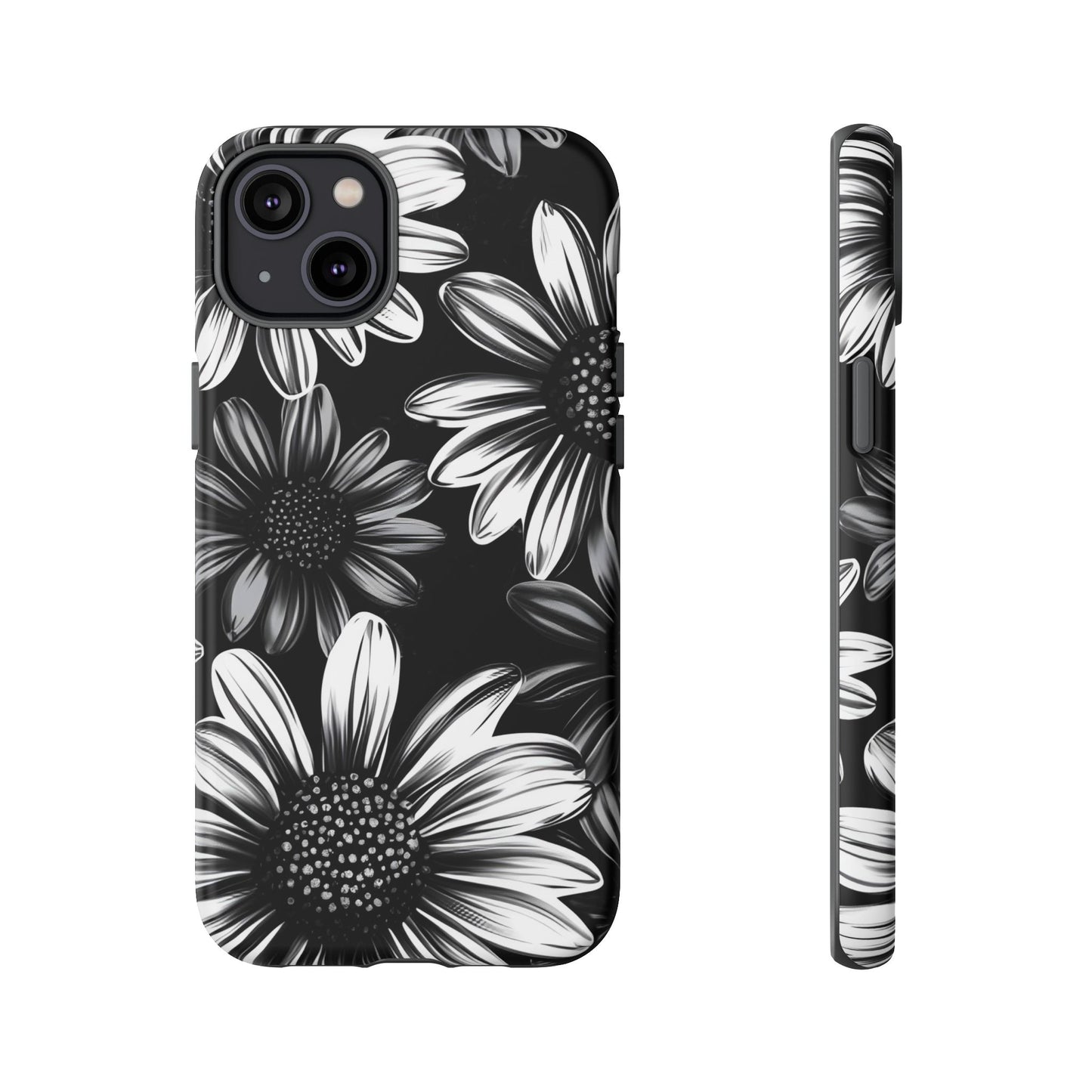 Daisy Phone Case - Dark Gothic Flower Phone Cases for iPhone 16 15 14 13 12 11, Samsung Galaxy & Google Pixel