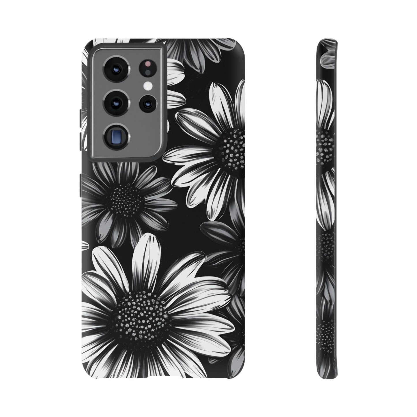 Daisy Phone Case - Dark Gothic Flower Phone Cases for iPhone 16 15 14 13 12 11, Samsung Galaxy & Google Pixel