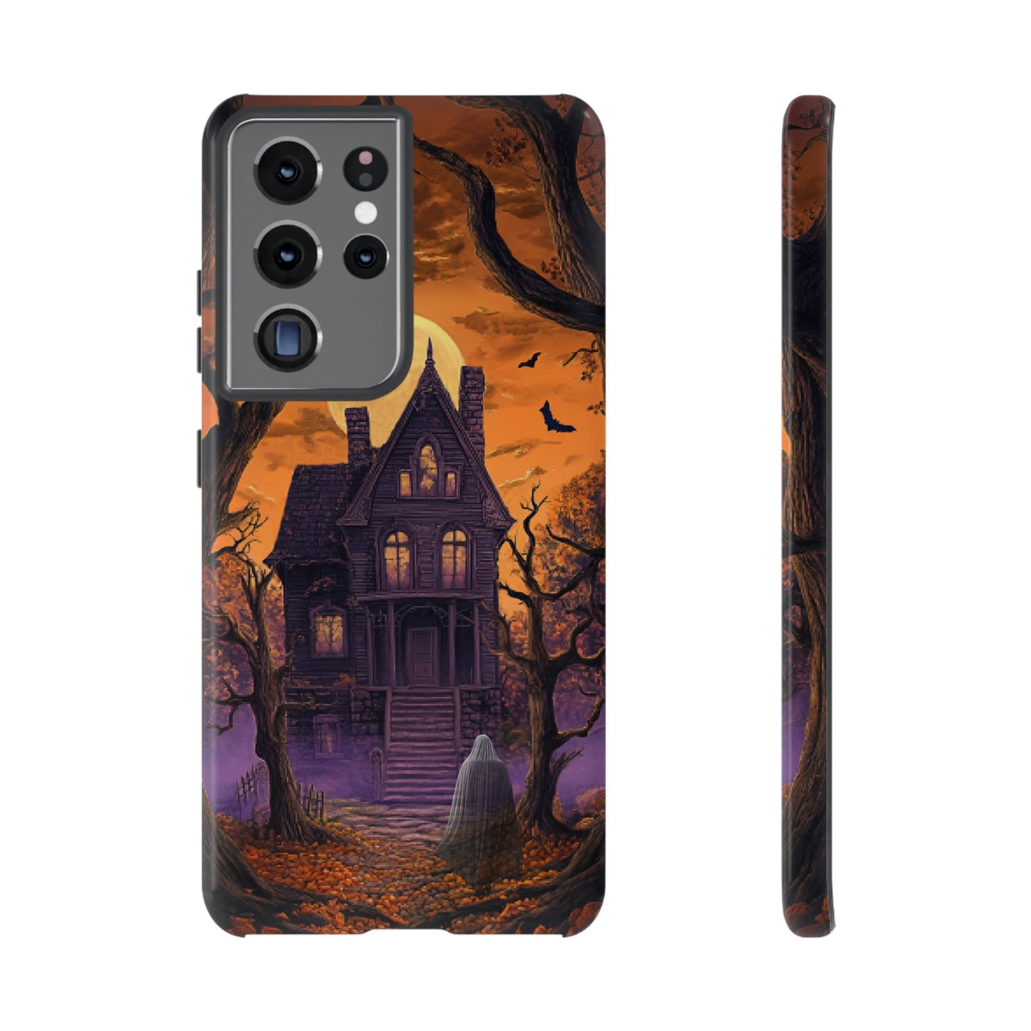 Halloween Haunted Mansion and Ghost Phone Case - Spooky Season Phone Cases - iPhone 16 15 14 13 12 11, Samsung Galaxy & Google Pixel Phone Covers