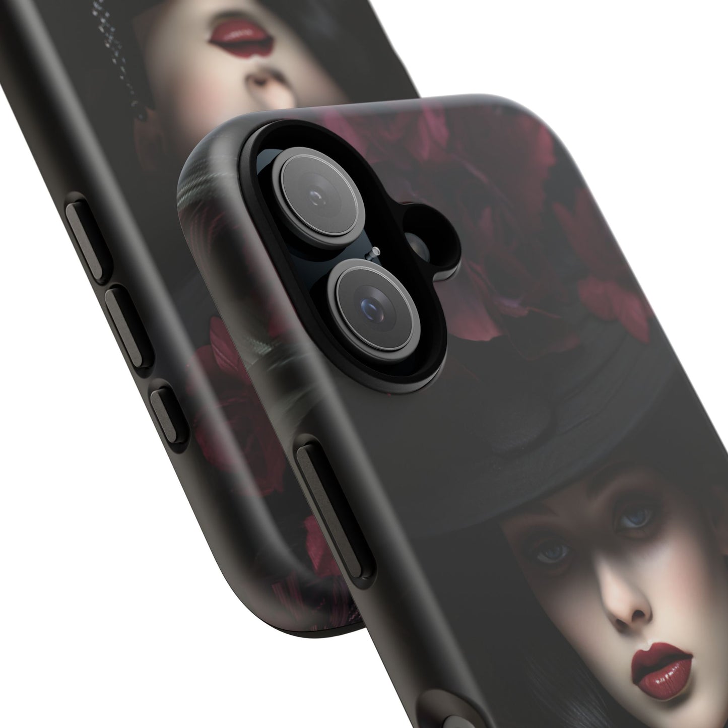 Victorian Goth Phone Case with Vintage Gothic Woman for iPhone 16 15 14 13 12 11, Samsung Galaxy & Google Pixel