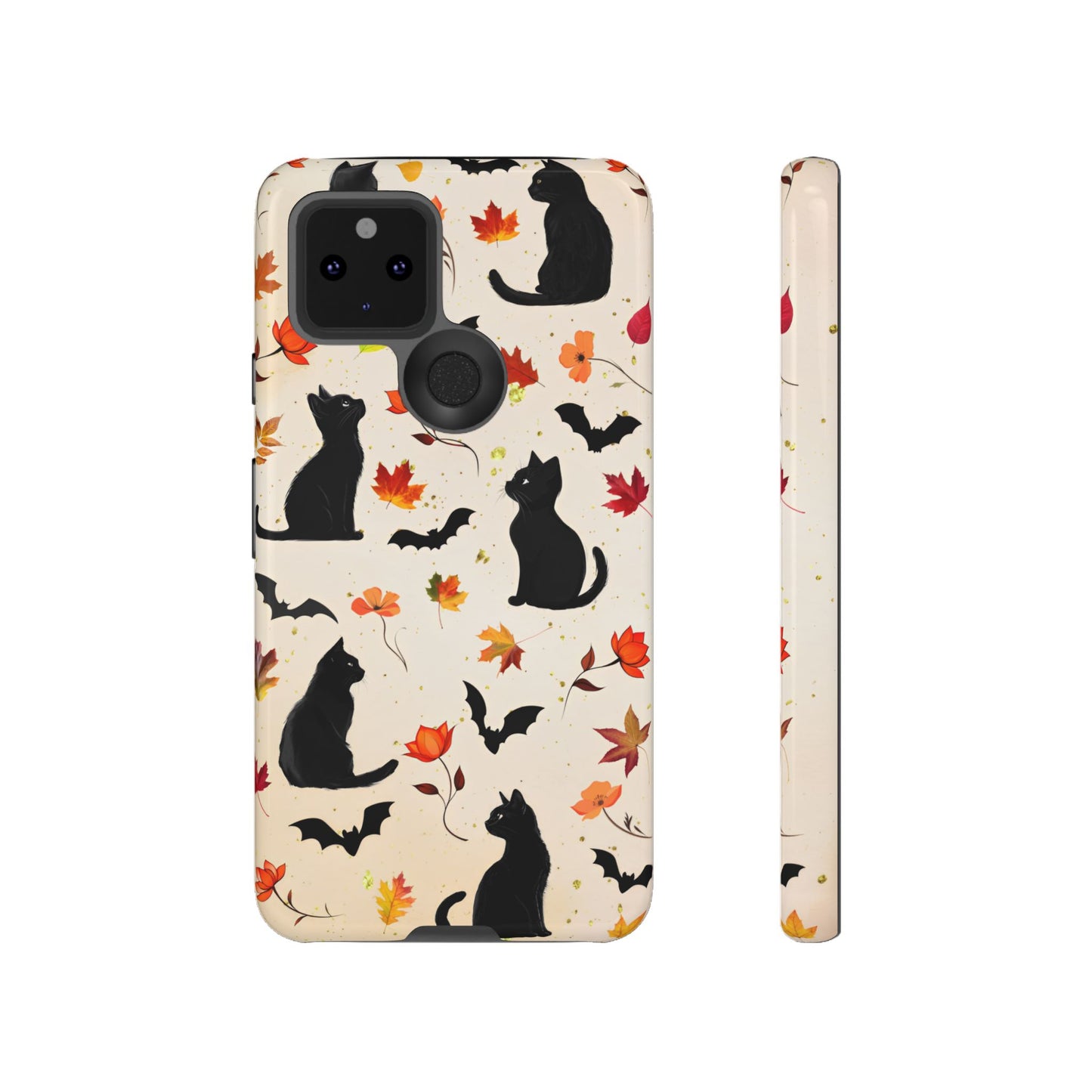 Cute Black Cats Halloween Phone Case - Aesthetic Fall Phone Cases - iPhone 16 15 14 13 12 11, Samsung Galaxy & Google Pixel Phone Covers