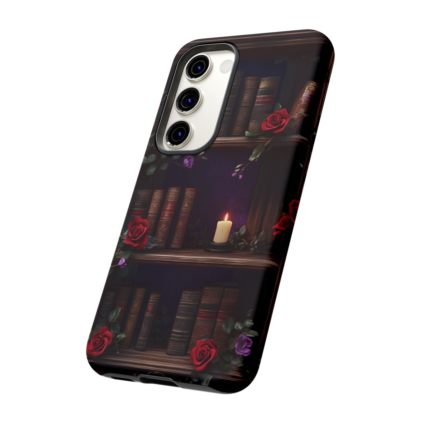 Vintage Books Phone Case - Goth Dark Academia Library Phone Cases for iPhone 16 15 14 13 12 11, Samsung Galaxy & Google Pixel