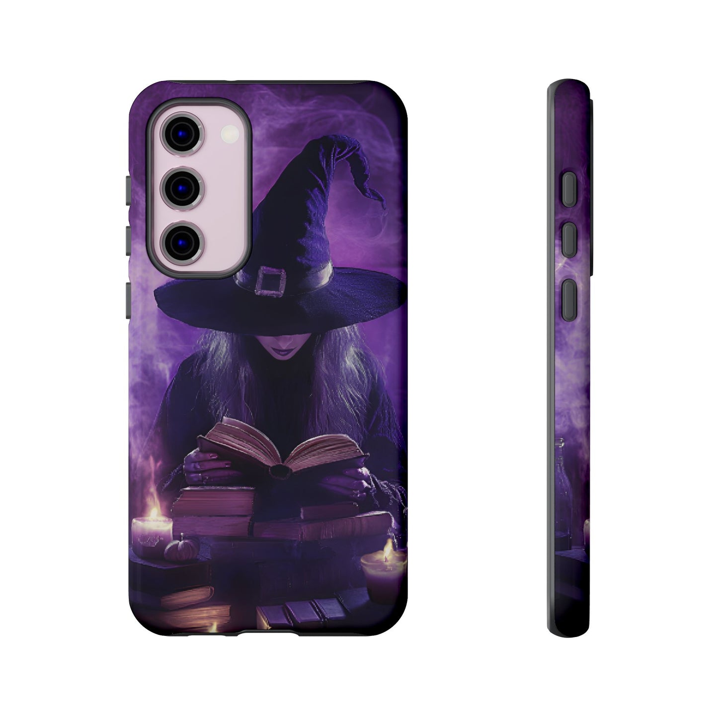 Witch Reading Book Phone Case - Witchy  Halloween Phone Cases - iPhone 16 15 14 13 12 11, Samsung Galaxy & Google Pixel Phone Covers