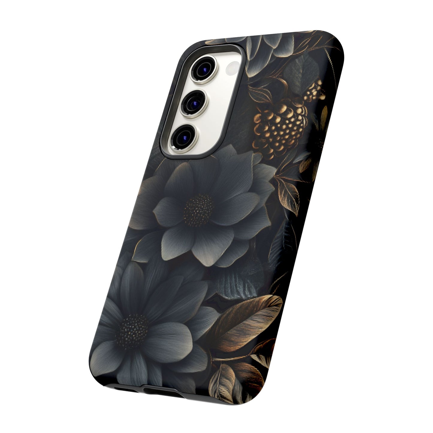 Dark Flower Phone Case - iPhone 16 15 14 13 12 11, Samsung Galaxy & Google Pixel Phone Covers