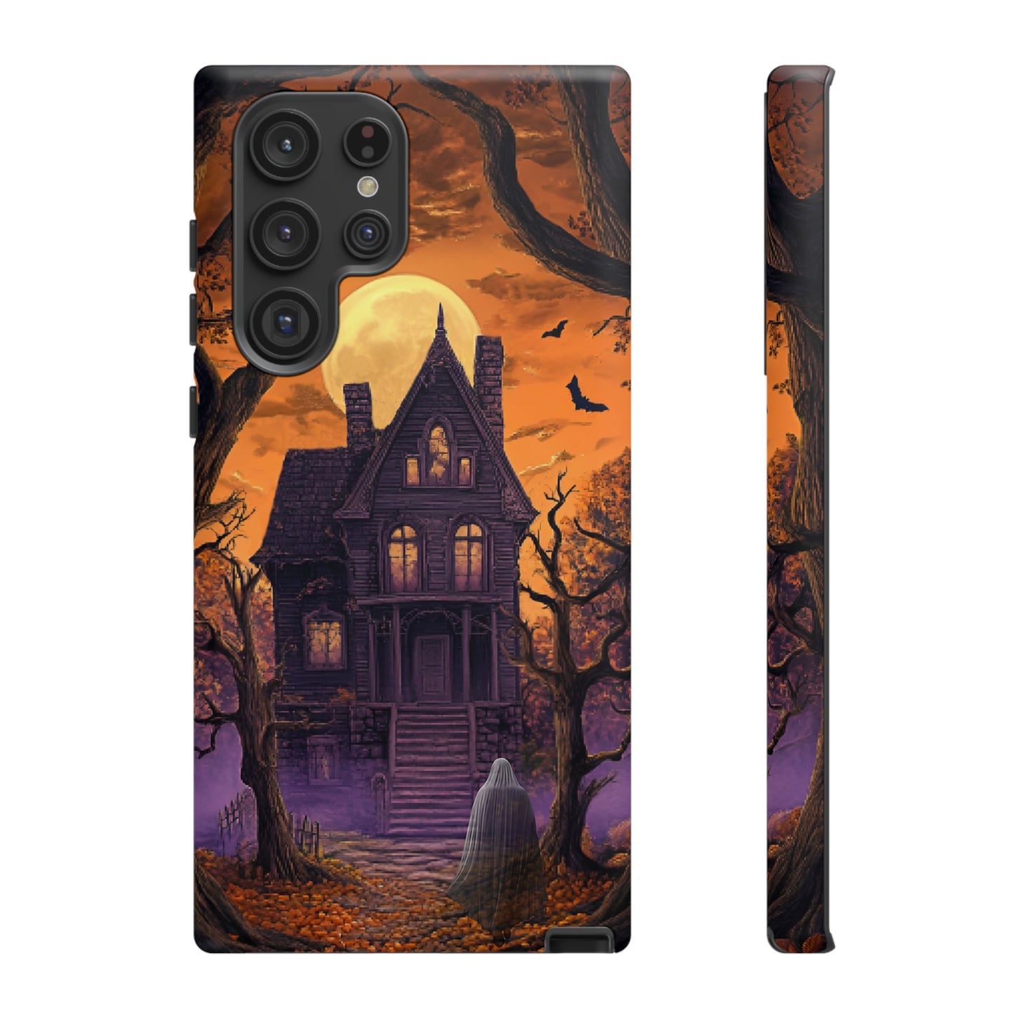 Halloween Haunted Mansion and Ghost Phone Case - Spooky Season Phone Cases - iPhone 16 15 14 13 12 11, Samsung Galaxy & Google Pixel Phone Covers