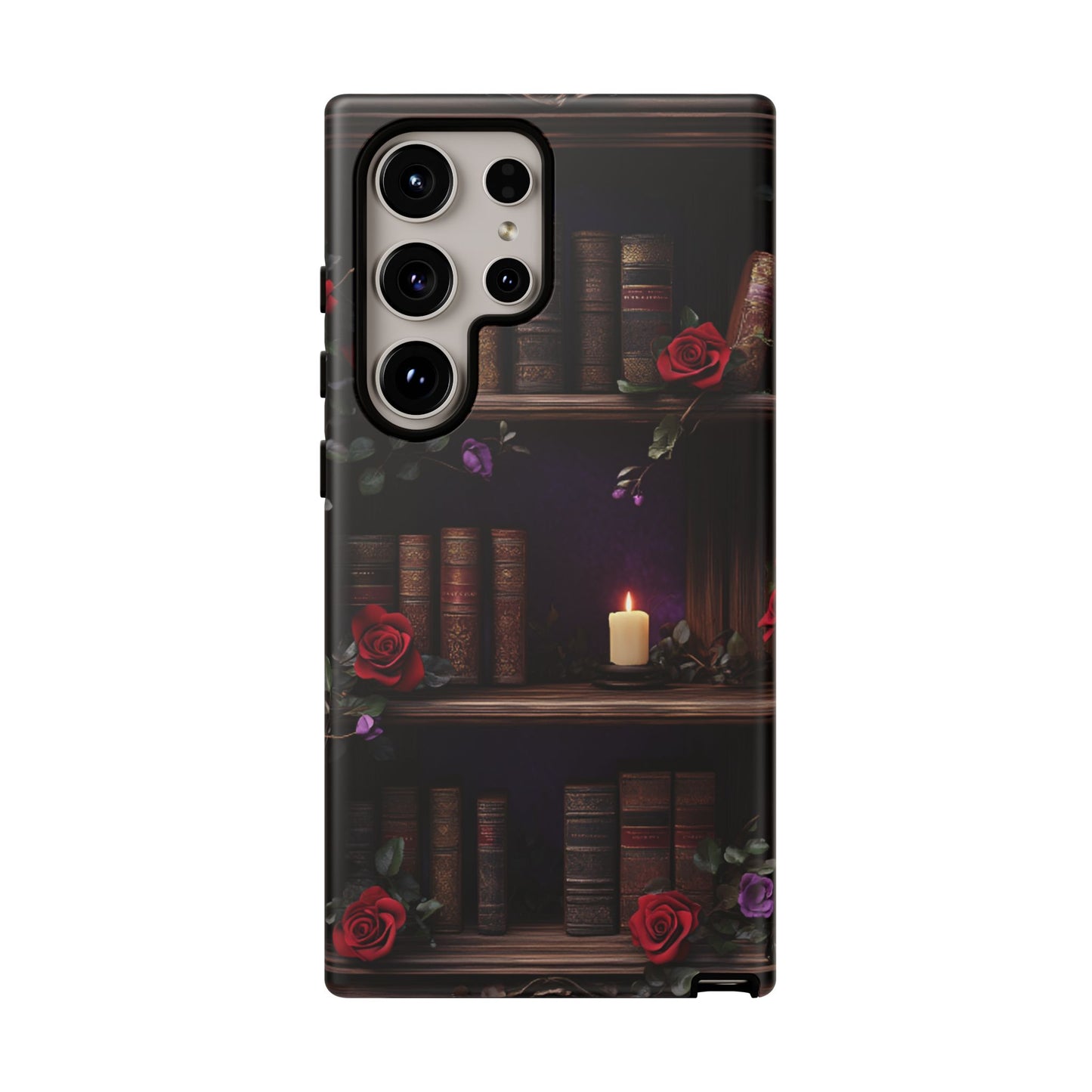 Vintage Books Phone Case - Goth Dark Academia Library Phone Cases for iPhone 16 15 14 13 12 11, Samsung Galaxy & Google Pixel