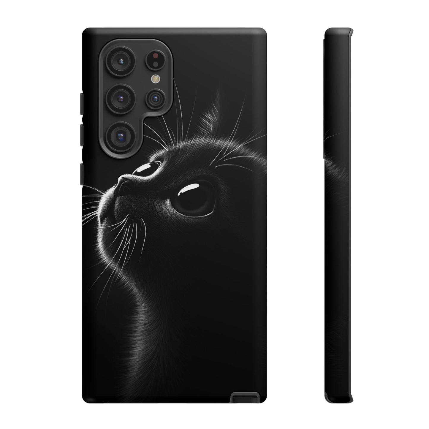 Cute Black Cat Phone Case - Cat Lover Phone Cases for iPhone 16 15 14 13 12 11, Samsung Galaxy & Google Pixel