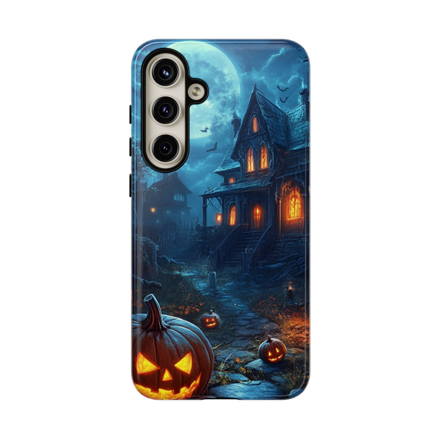 Halloween Haunted  House Phone Case - Spooky & Scary Phone Cases - iPhone 16 15 14 13 12 11, Samsung Galaxy & Google Pixel Phone Covers