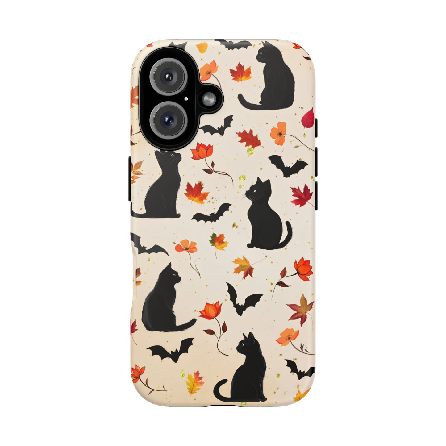 Cute Black Cats Halloween Phone Case - Aesthetic Fall Phone Cases for iPhone 16 15 14 13 12 11, Samsung Galaxy & Google Pixel