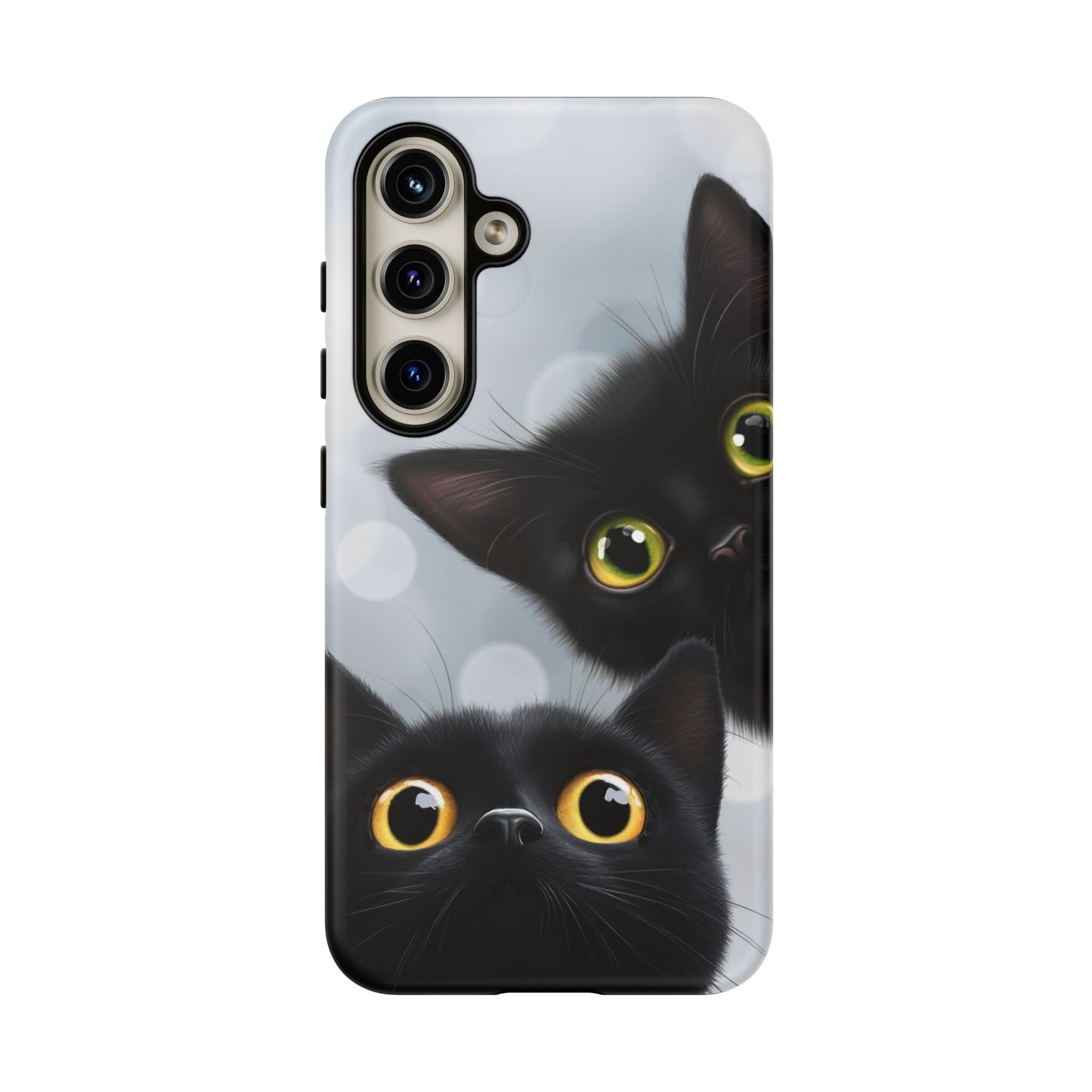 Cat Phone Case - Cute Black Cats Phone Cases - iPhone 16 15 14 13 12 11, Samsung Galaxy & Google Pixel Phone Covers