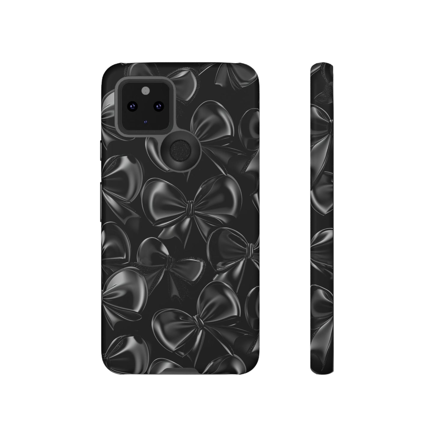 Black Bow Phone Case - Gothic Dark Coquette Phone Cover for iPhone 16 15 14 13 12 11, Samsung Galaxy & Google Pixel