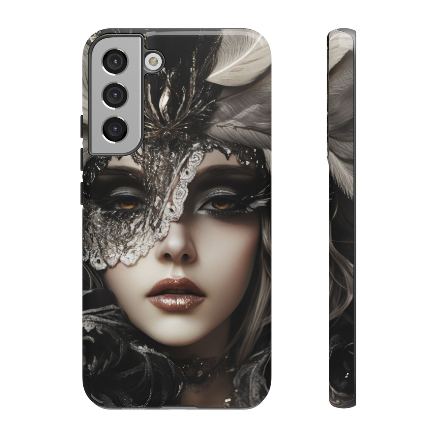 Goth Phone Case with Aesthetic Woman for iPhone 16 15 14 13 12 11, Samsung Galaxy & Google Pixel