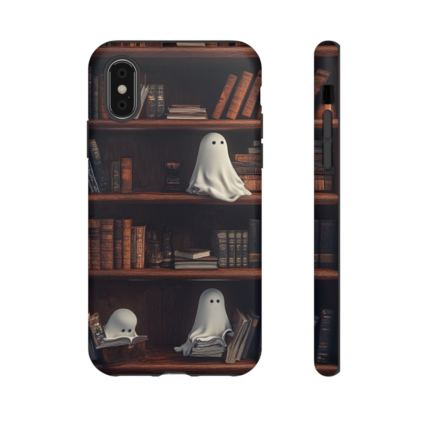 Bookish Ghost Phone Case - iPhone 16 15 14 13 12 11, Samsung Galaxy & Google Pixel Phone Covers - Boo and Bewear