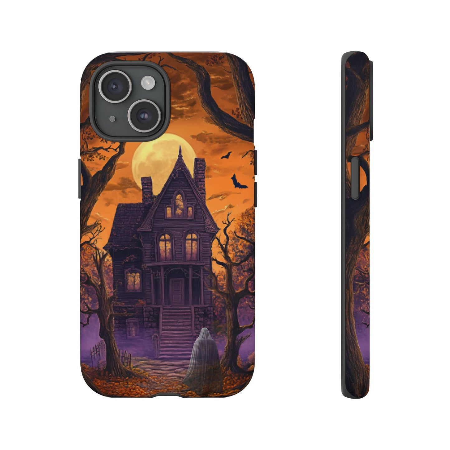 Halloween Haunted Mansion and Ghost Phone Case - Spooky Season Phone Cases - iPhone 16 15 14 13 12 11, Samsung Galaxy & Google Pixel Phone Covers