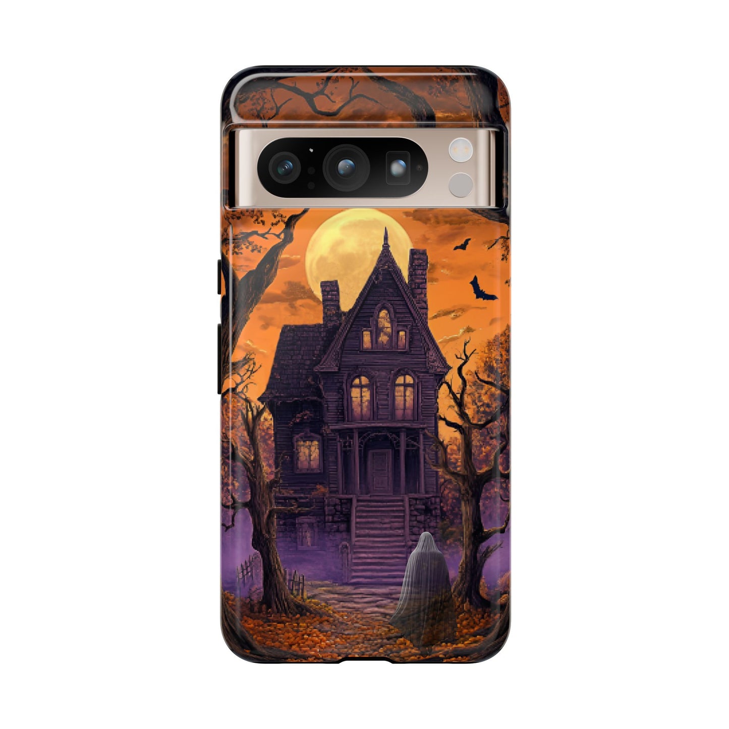 Halloween Haunted Mansion and Ghost Phone Case - Spooky Season Phone Cases - iPhone 16 15 14 13 12 11, Samsung Galaxy & Google Pixel Phone Covers