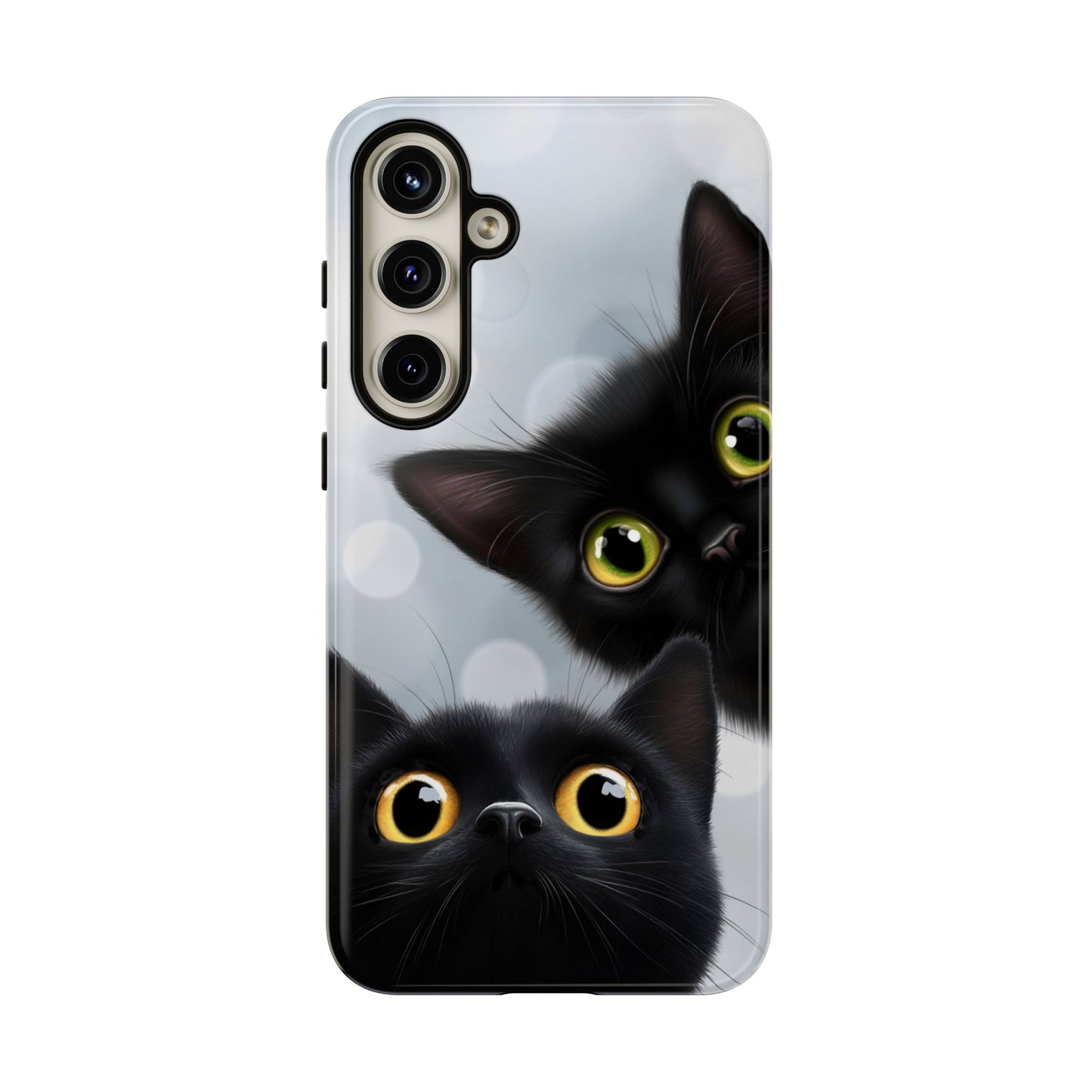 Cat Phone Case - Cute Black Cats Phone Cases for iPhone 16 15 14 13 12 11, Samsung Galaxy & Google Pixel