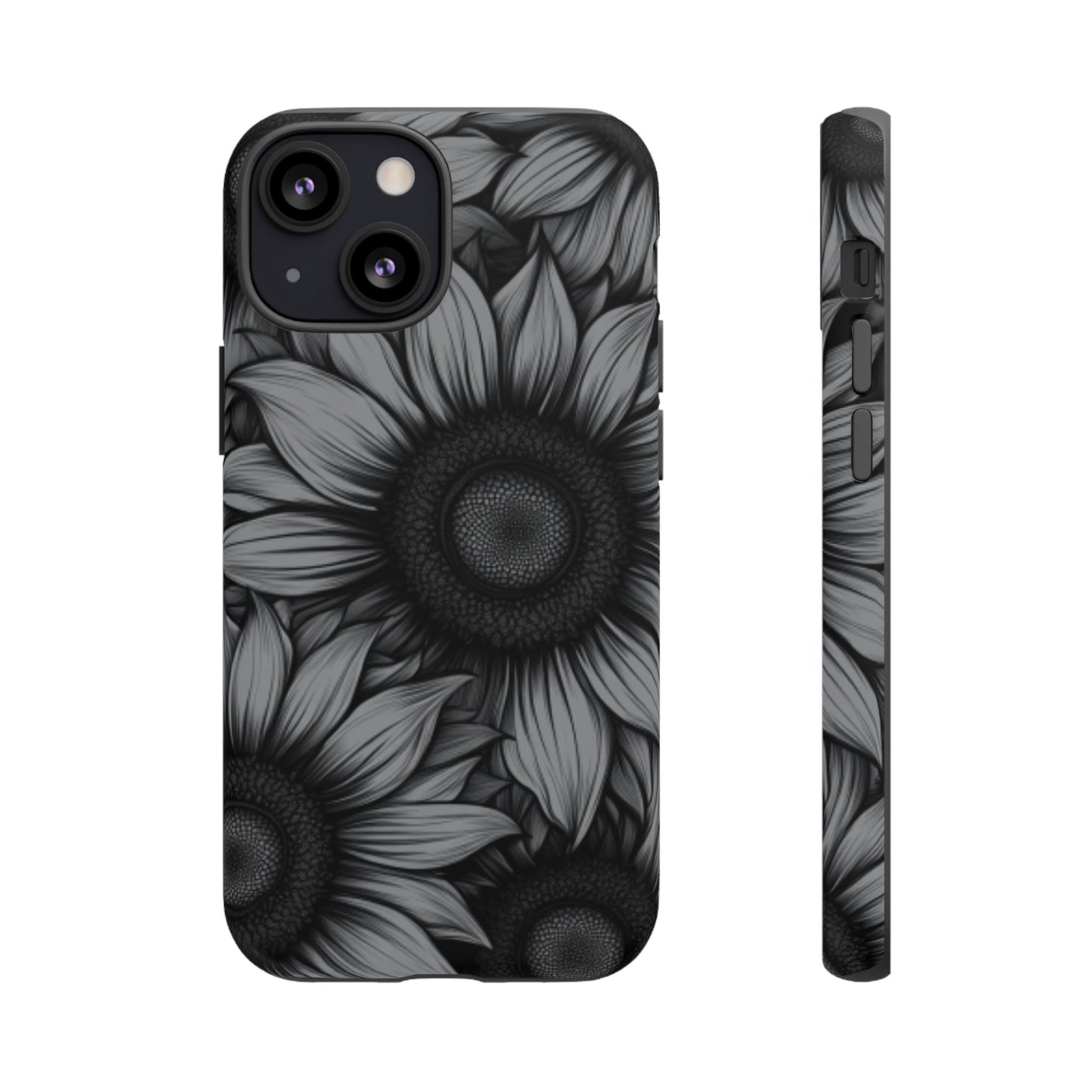 Sunflower Phone Case - Dark Gothic Floral Phone Cases for Phone 16 15 14 13 12 11, Samsung Galaxy & Google Pixel