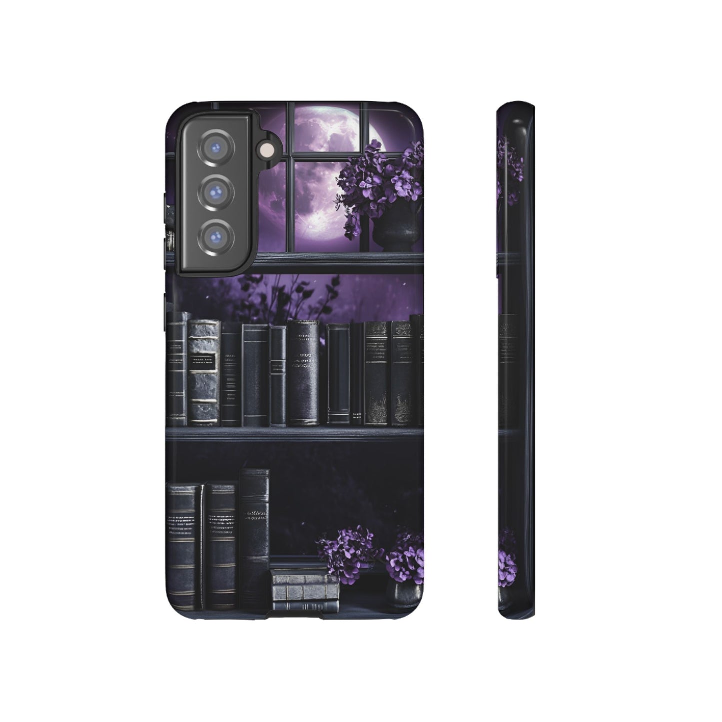 Dark Academia Bookshelf Phone Case - Literature and Book Lover Phone Cases for iPhone 16 15 14 13 12 11, Samsung Galaxy & Google Pixel