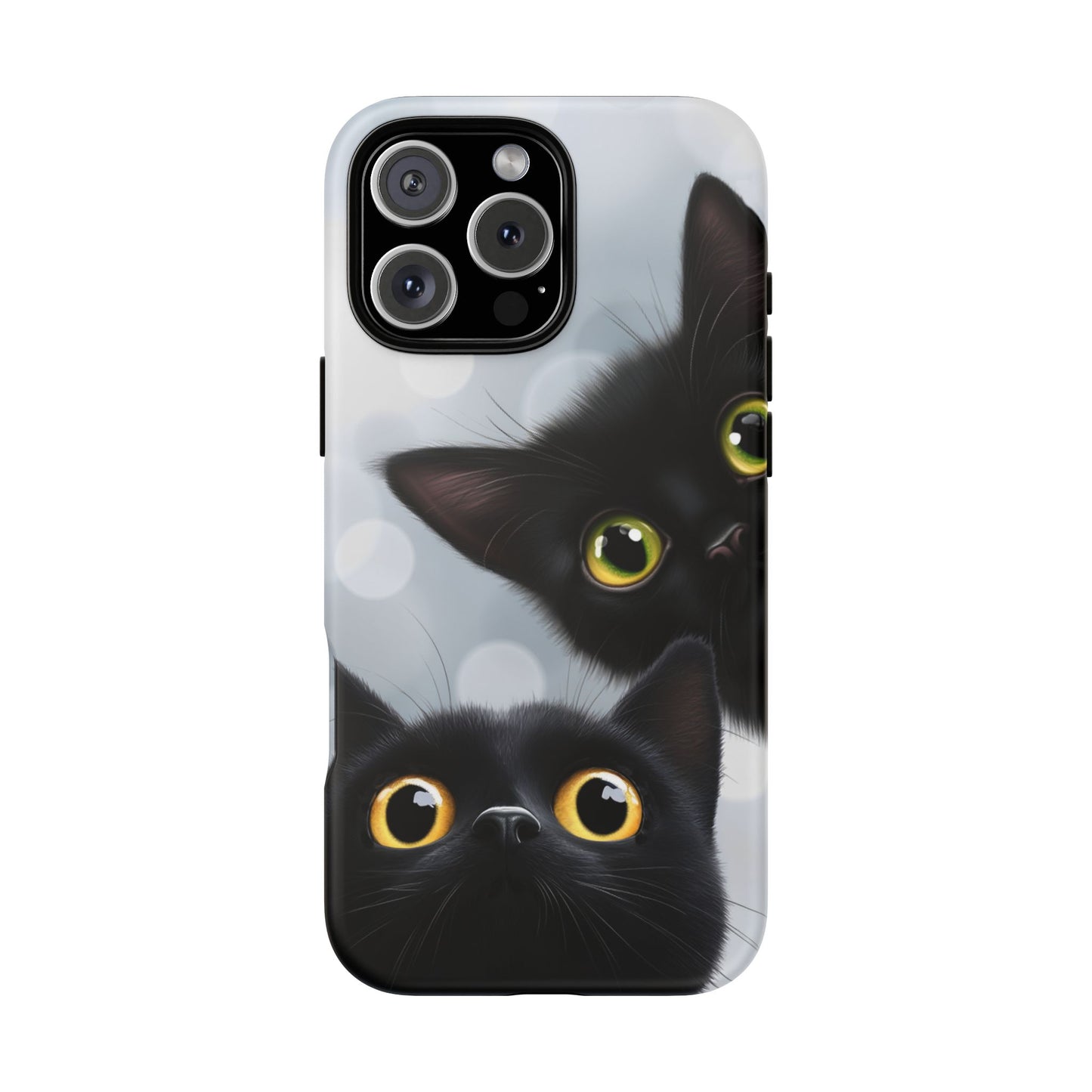 Cat Phone Case - Cute Black Cats Phone Cases for iPhone 16 15 14 13 12 11, Samsung Galaxy & Google Pixel