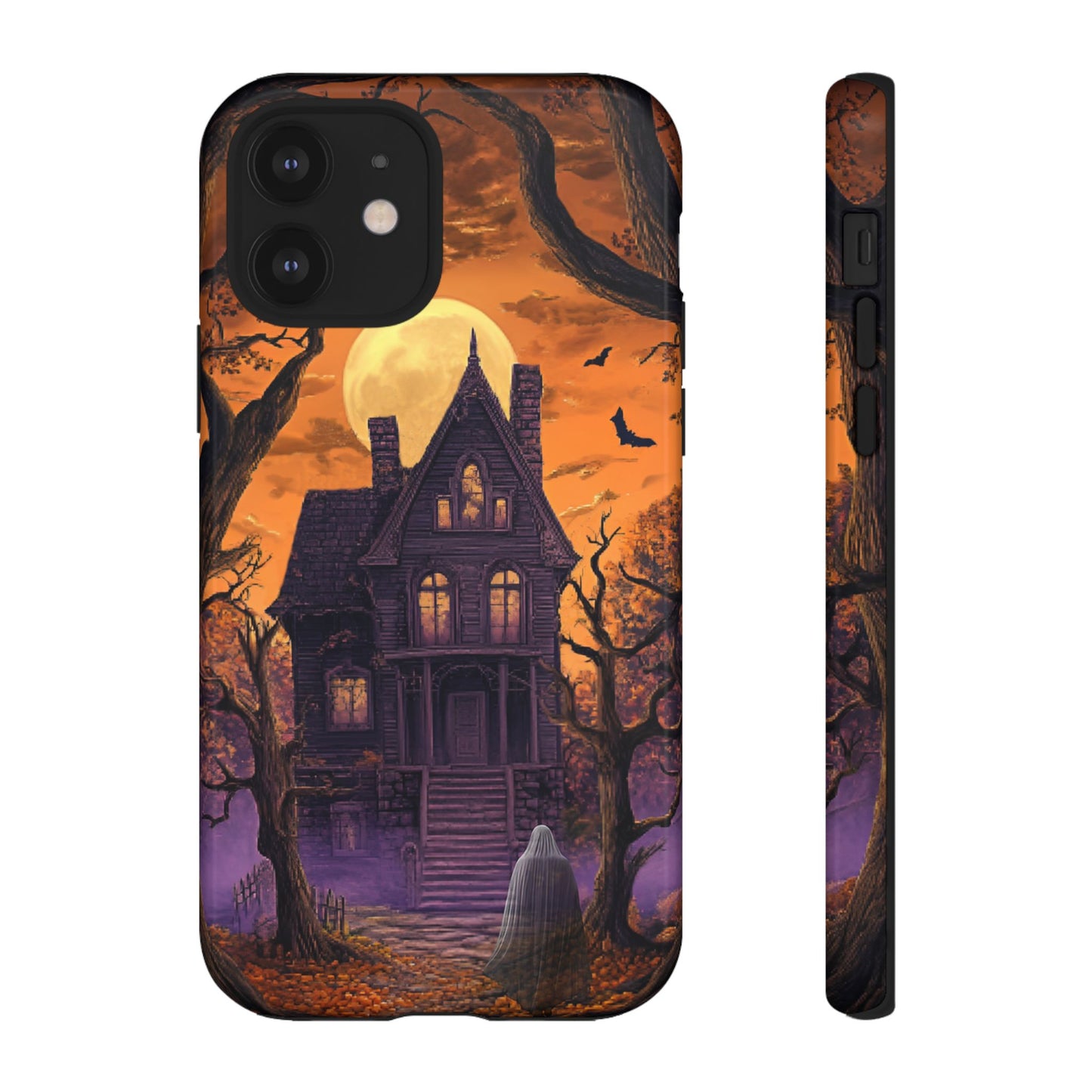 Halloween Haunted Mansion and Ghost Phone Case - Spooky Season Phone Cases - iPhone 16 15 14 13 12 11, Samsung Galaxy & Google Pixel Phone Covers