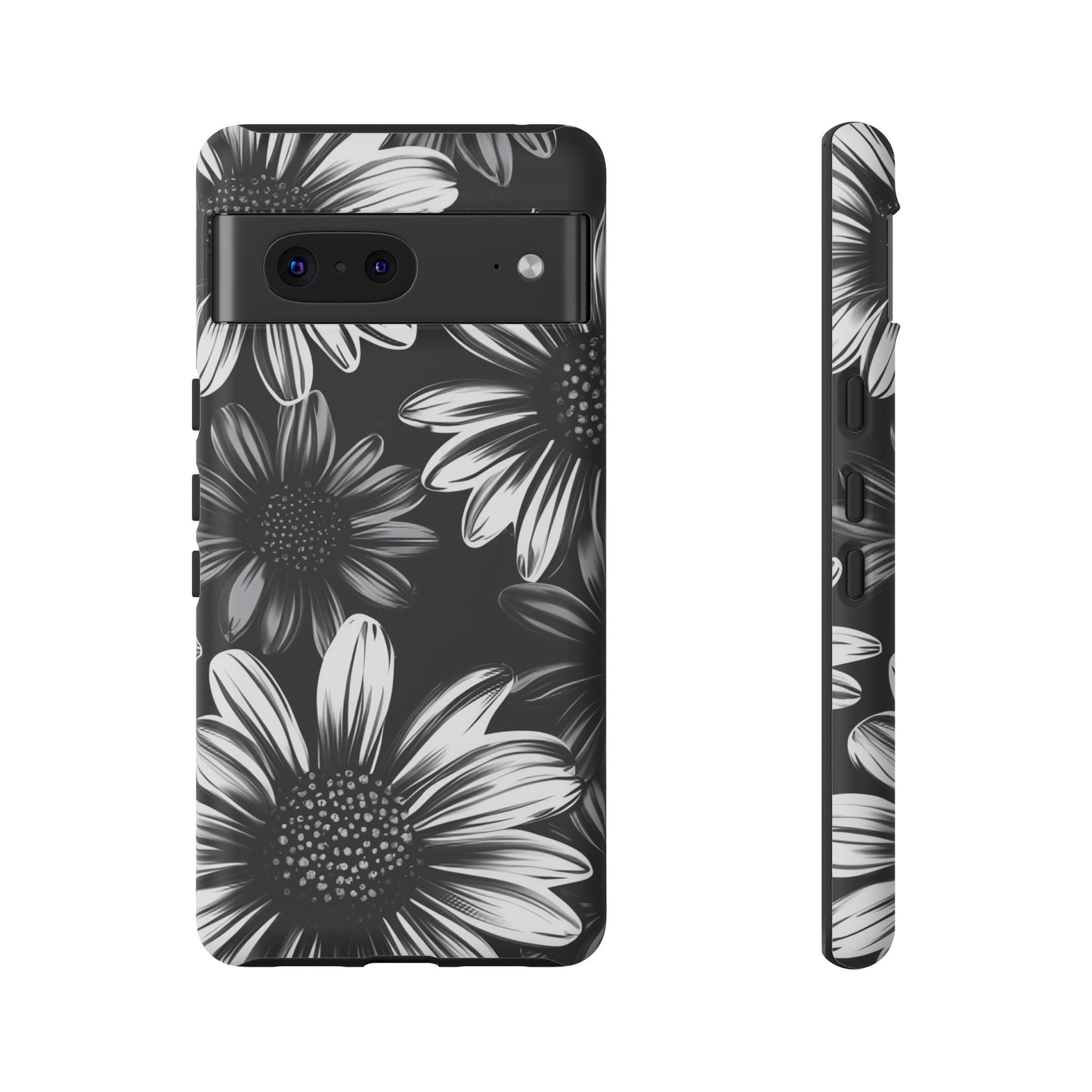 Daisy Phone Case - Dark Gothic Flower Phone Cases for iPhone 16 15 14 13 12 11, Samsung Galaxy & Google Pixel