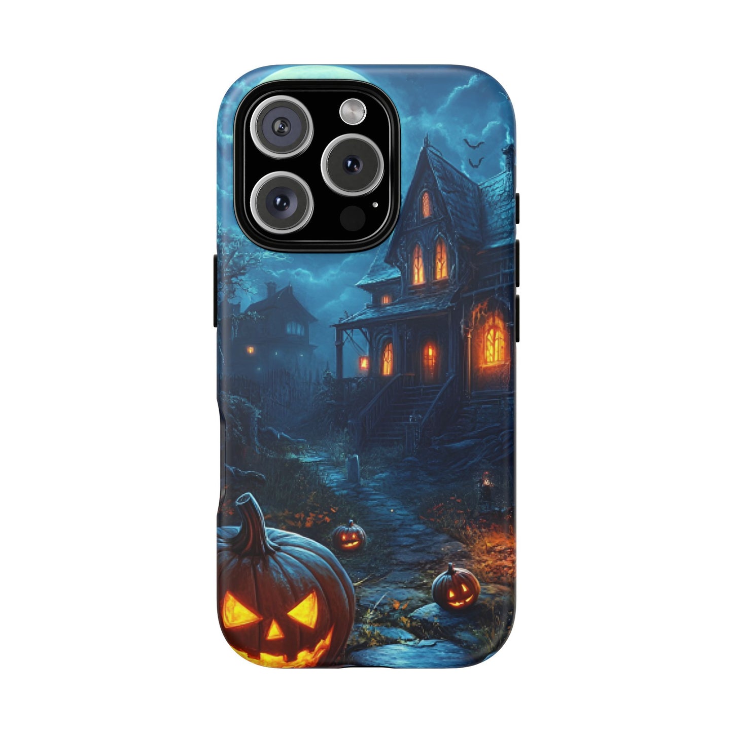 Halloween Haunted  House Phone Case - Spooky & Scary Phone Cases - iPhone 16 15 14 13 12 11, Samsung Galaxy & Google Pixel Phone Covers