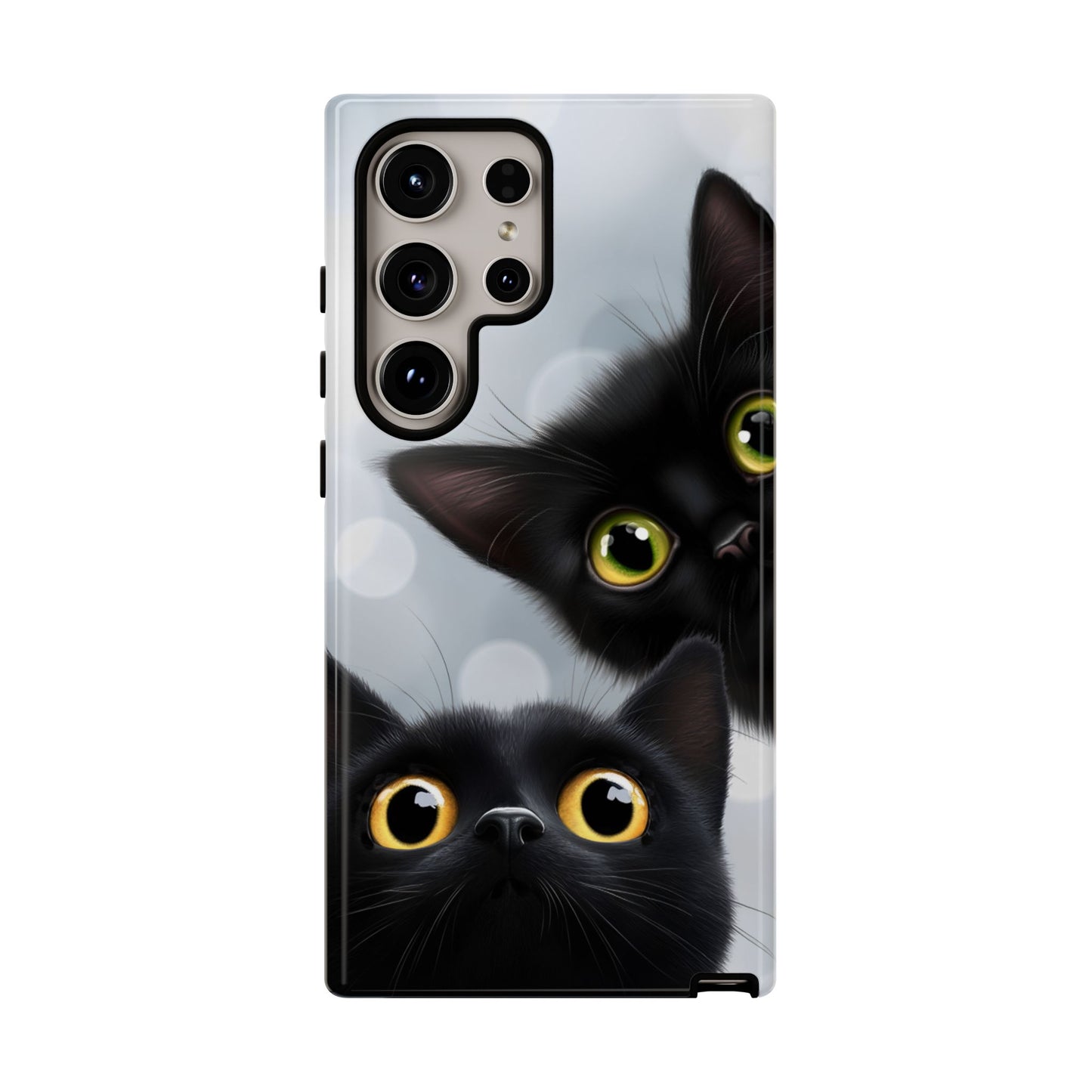 Cat Phone Case - Cute Black Cats Phone Cases for iPhone 16 15 14 13 12 11, Samsung Galaxy & Google Pixel