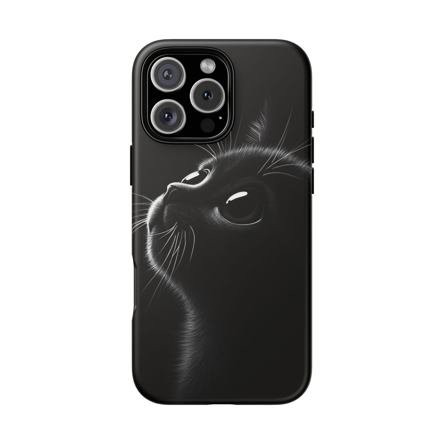 Cute Black Cat Phone Case - Cat Lover Phone Cases for iPhone 16 15 14 13 12 11, Samsung Galaxy & Google Pixel