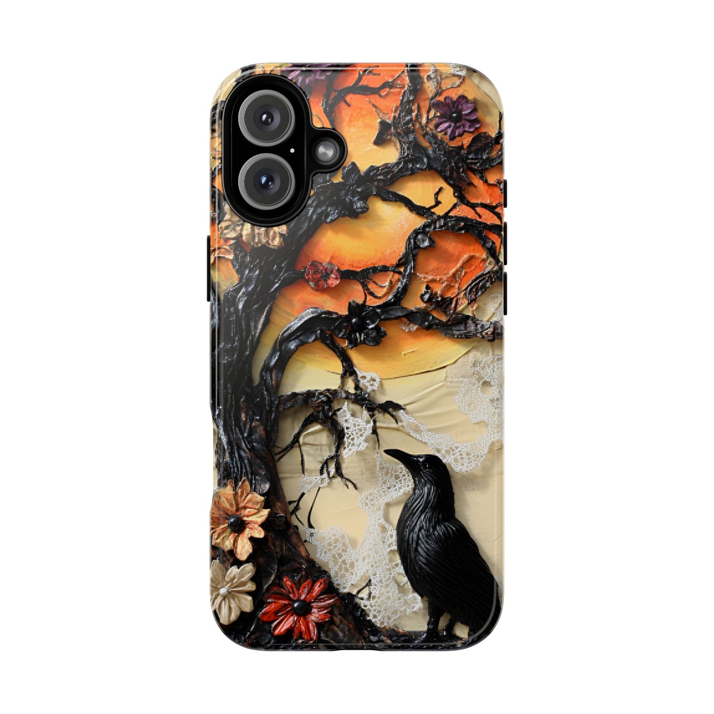 Gothic Raven Phone Case - Fantasy Goth Phone Cases for iPhone 16 15 14 13 12 11, Samsung Galaxy & Google Pixel