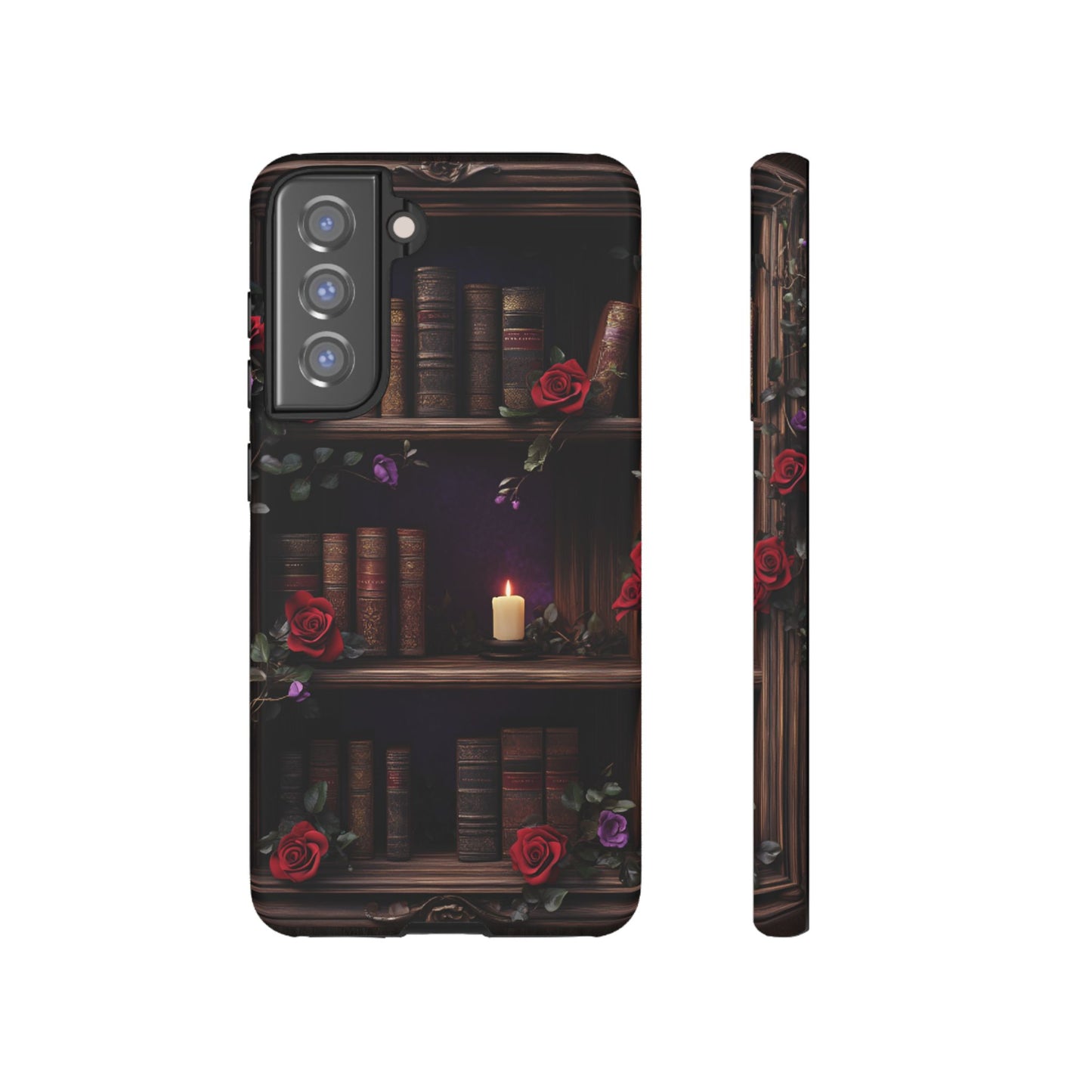 Vintage Books Phone Case - Goth Dark Academia Library Phone Cases for iPhone 16 15 14 13 12 11, Samsung Galaxy & Google Pixel