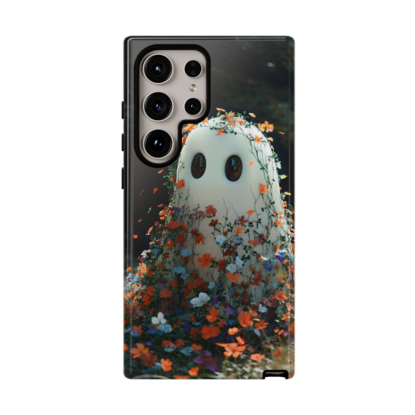 Floral Ghost Phone Case - iPhone 16 15 14 13 12 11, Samsung Galaxy & Google Pixel Phone Covers