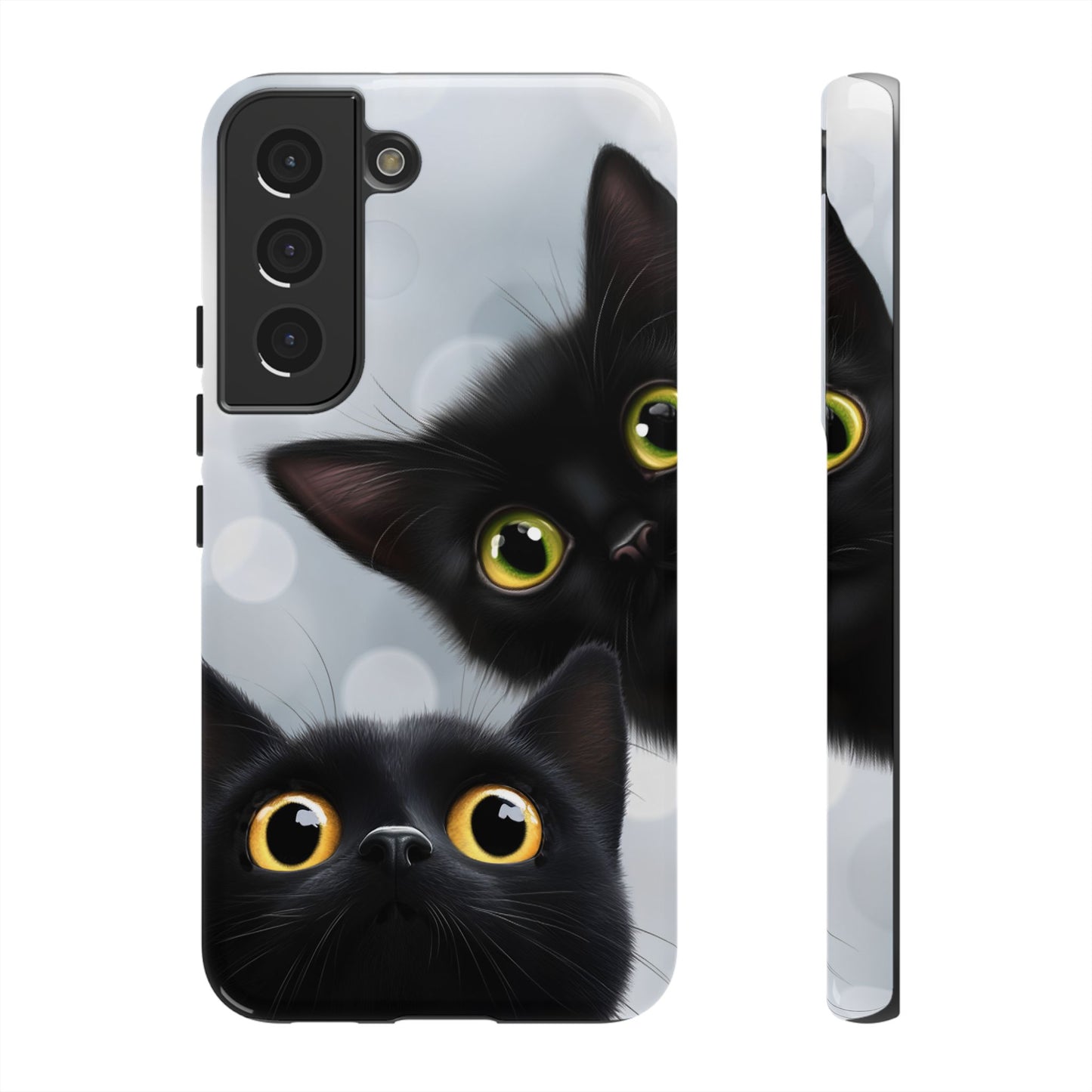 Cat Phone Case - Cute Black Cats Phone Cases for iPhone 16 15 14 13 12 11, Samsung Galaxy & Google Pixel