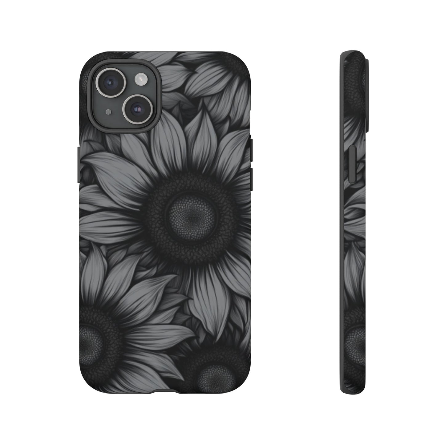 Sunflower Phone Case - Dark Gothic Floral Phone Cases for Phone 16 15 14 13 12 11, Samsung Galaxy & Google Pixel