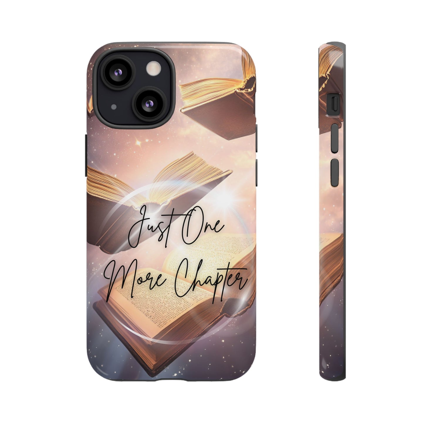 Bookish Phone Case -Just One More Chapter - Magic Vintage Books for iPhone 16 15 14 13 12 11, Samsung Galaxy & Google Pixel