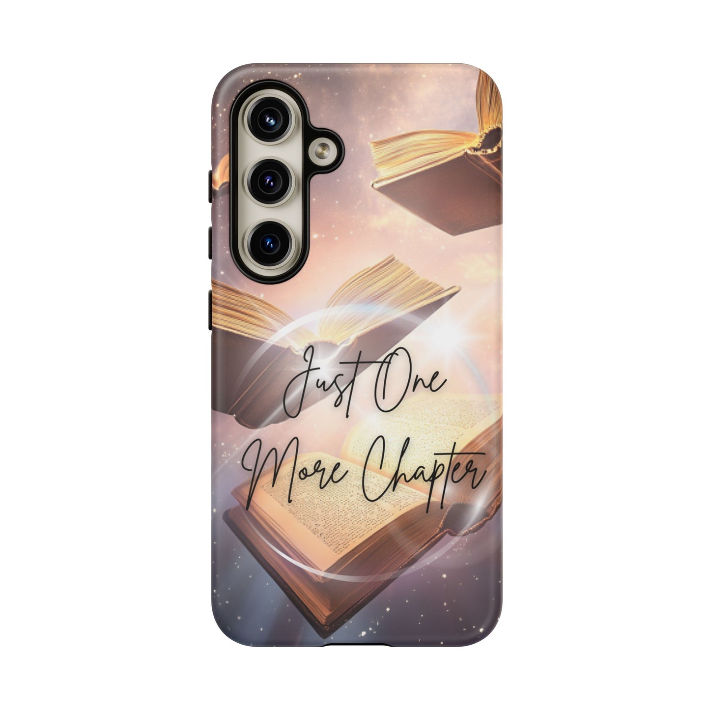 Bookish Phone Case -Just One More Chapter - Magic Vintage Books for iPhone 16 15 14 13 12 11, Samsung Galaxy & Google Pixel