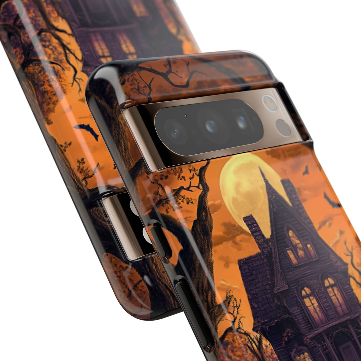 Halloween Haunted Mansion and Ghost Phone Case - Spooky Season Phone Cases - iPhone 16 15 14 13 12 11, Samsung Galaxy & Google Pixel Phone Covers