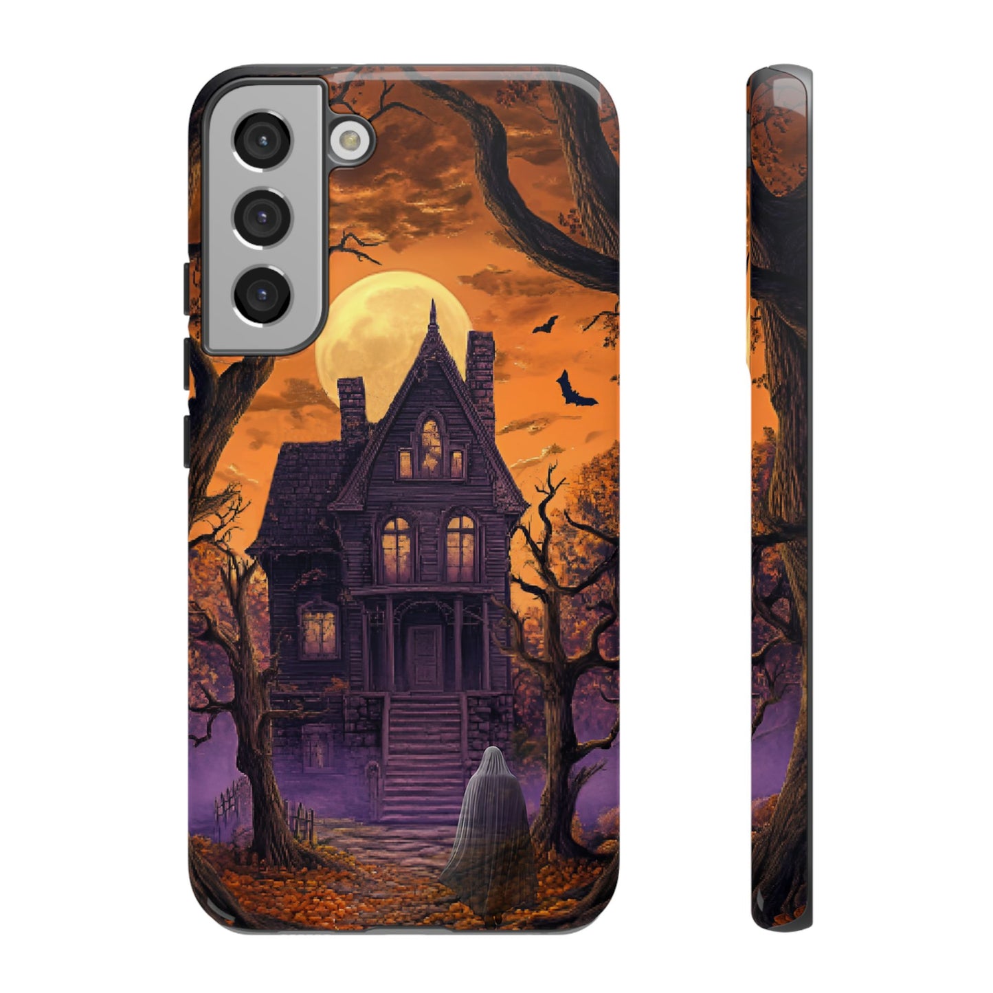 Halloween Haunted Mansion and Ghost Phone Case - Spooky Season Phone Cases - iPhone 16 15 14 13 12 11, Samsung Galaxy & Google Pixel Phone Covers